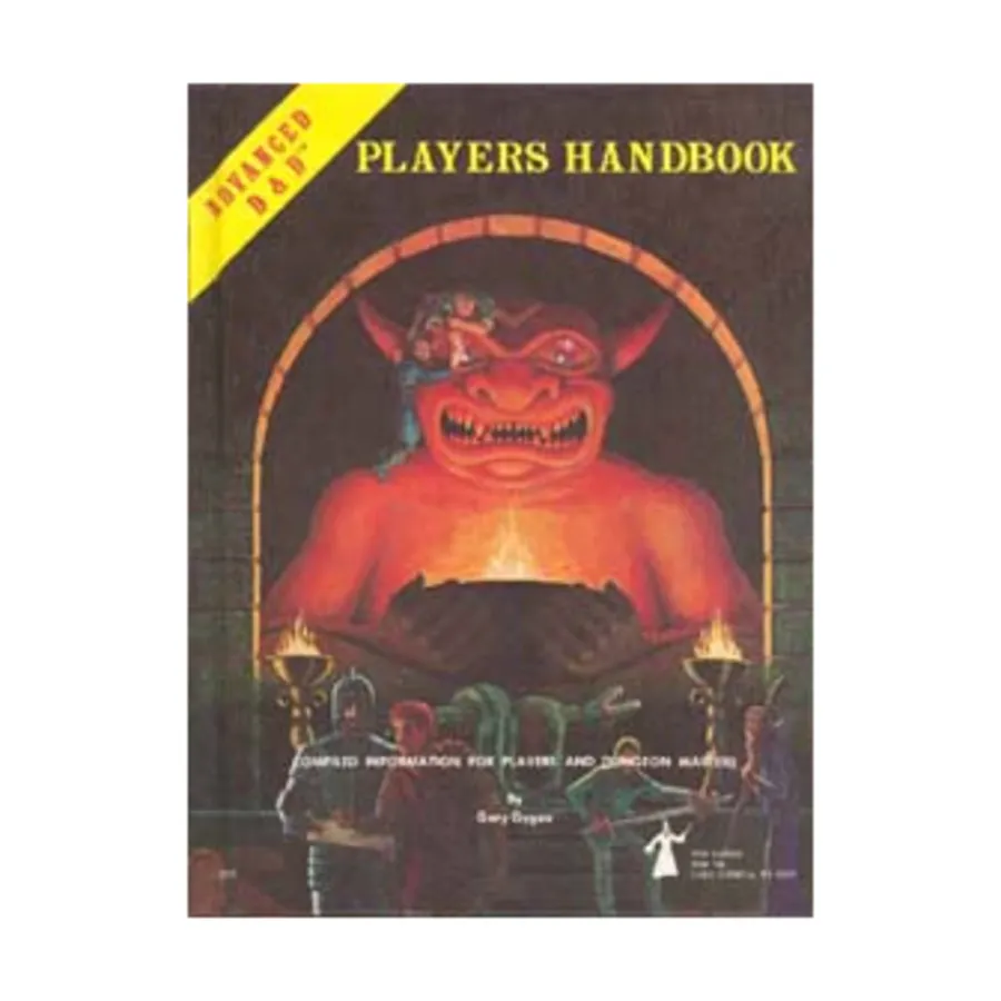 Player's Handbook (1st Cover, Idol Cover, 7th Printing), Advanced Dungeons & Dragons (1st Edition) - Core Books, Box Sets & Miscellaneous, твердый переплет
Player's Handbook (1st Cover, Idol Cover, 7th Printing), Advanced Dungeons & Dragons (1st Edition) - Core Books, Box Sets & Miscellaneous, твердый переплет