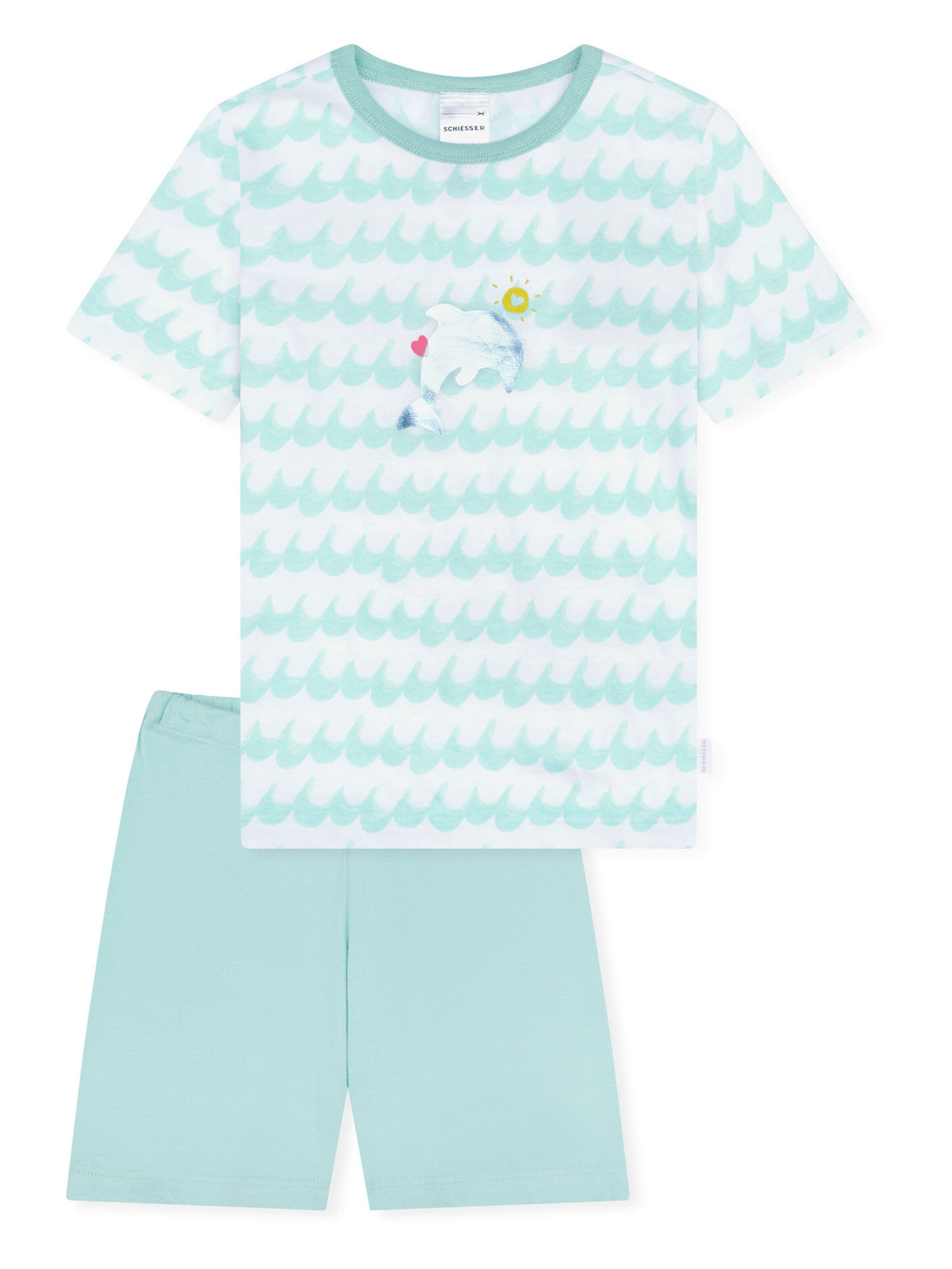 SCHIESSER Пижама 'Kids Nightwear' в цвете бирюзовый, белый
SCHIESSER Пижама 'Kids Nightwear' в цвете бирюзовый, белый