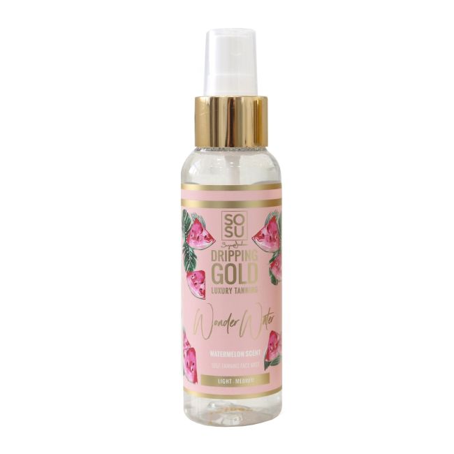 Wonder water арбузный ароматизатор для автозагара спрей для лица Dripping Gold, 100 мл
Wonder water арбузный ароматизатор для автозагара спрей для лица Dripping Gold, 100 мл