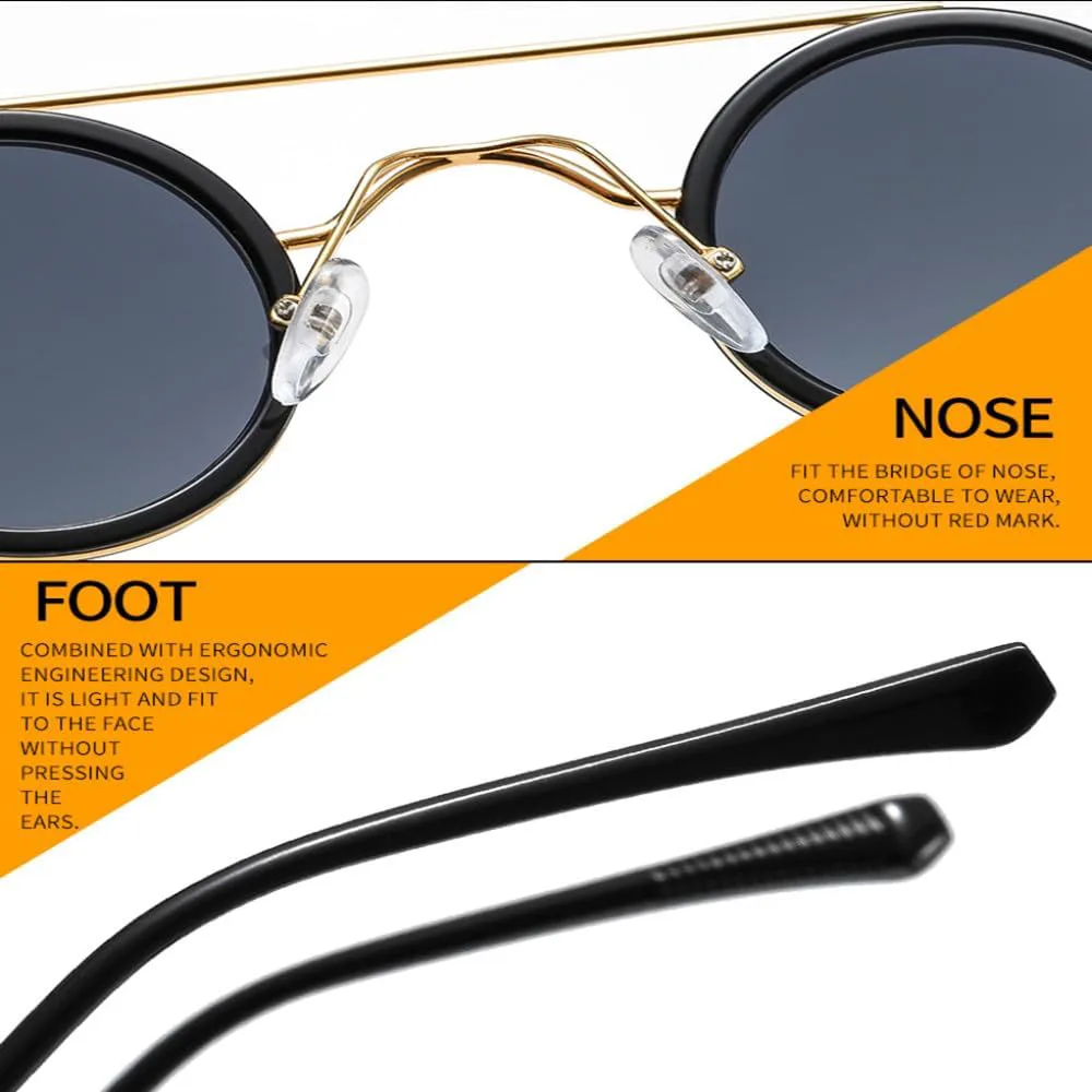 Ретро круглые солнцезащитные очки для женщин, розовые, с защитой от солнца UV400, для мужчин, металлические солнцезащитные очки LANGSER, Transparent Yellow
Ретро круглые солнцезащитные очки для женщин, розовые, с защитой от солнца UV400, для мужчин, металлические солнцезащитные очки LANGSER, Transparent Yellow