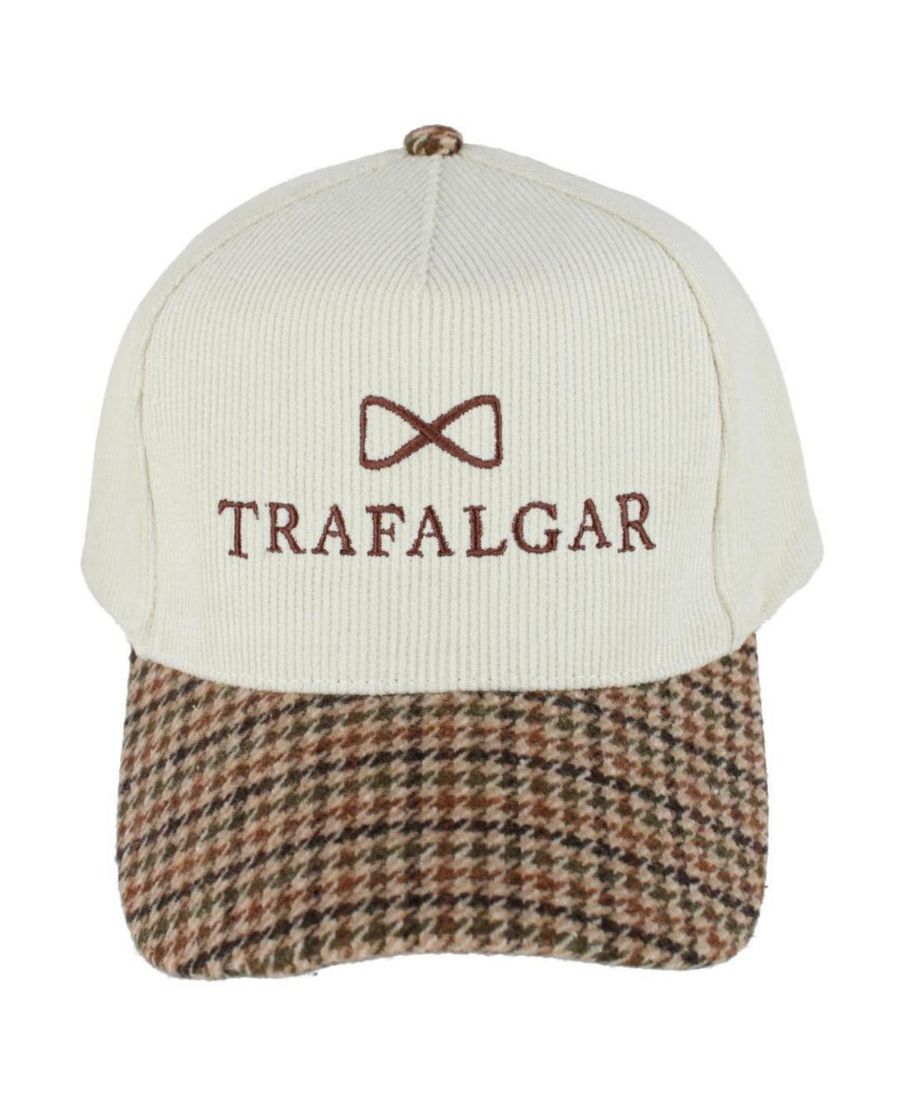 Мужская вельветовая бейсболка с пятью панелями и клетчатым козырьком TRAFALGAR, Beige with plaid brim
Мужская вельветовая бейсболка с пятью панелями и клетчатым козырьком TRAFALGAR, Beige with plaid brim