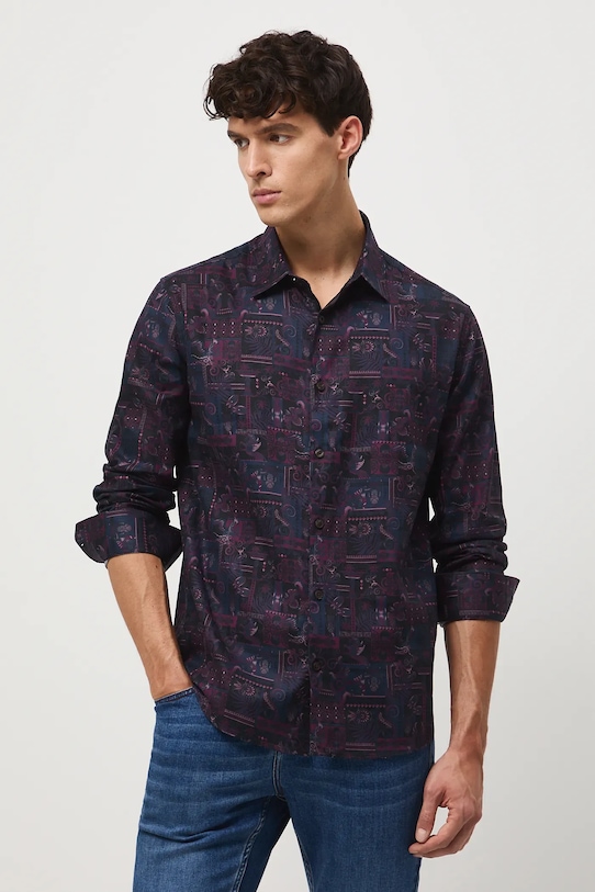 Хлопковая рубашка Medicine, темно-синий
Хлопковая рубашка Medicine, темно-синий