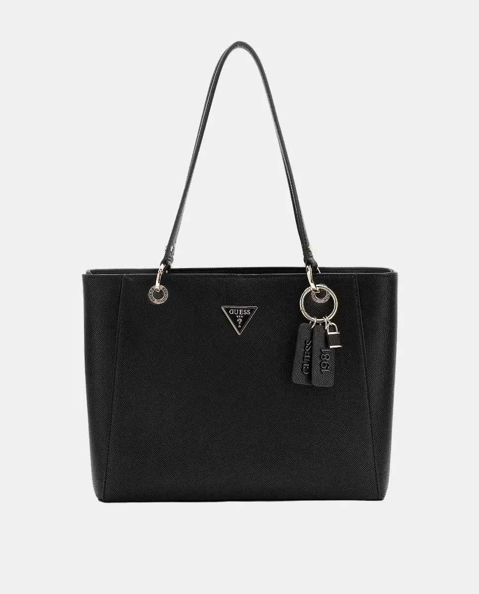 Сумка через плечо с молнией и двойной ручкой Guess, черный
Сумка через плечо с молнией и двойной ручкой Guess, черный