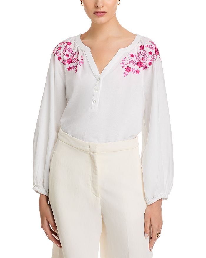 Льняная вышитая крестьянская блуза Coastal Tide Tommy Bahama, белый
Льняная вышитая крестьянская блуза Coastal Tide Tommy Bahama, белый