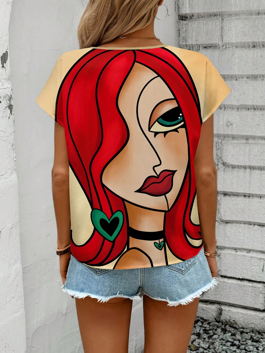 SHEIN LUNE Женская повседневная и простая рубашка с портретным узором Подходит для лета, многоцветный
SHEIN LUNE Женская повседневная и простая рубашка с портретным узором Подходит для лета, многоцветный
