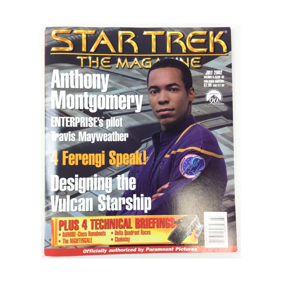 Журнал Vol. 3, #3 "Anthony Montgomery, 4 Ferengi Speak, Designing the Vulcan Starship", Star Trek - The Magazine 
Журнал Vol. 3, #3 "Anthony Montgomery, 4 Ferengi Speak, Designing the Vulcan Starship", Star Trek - The Magazine