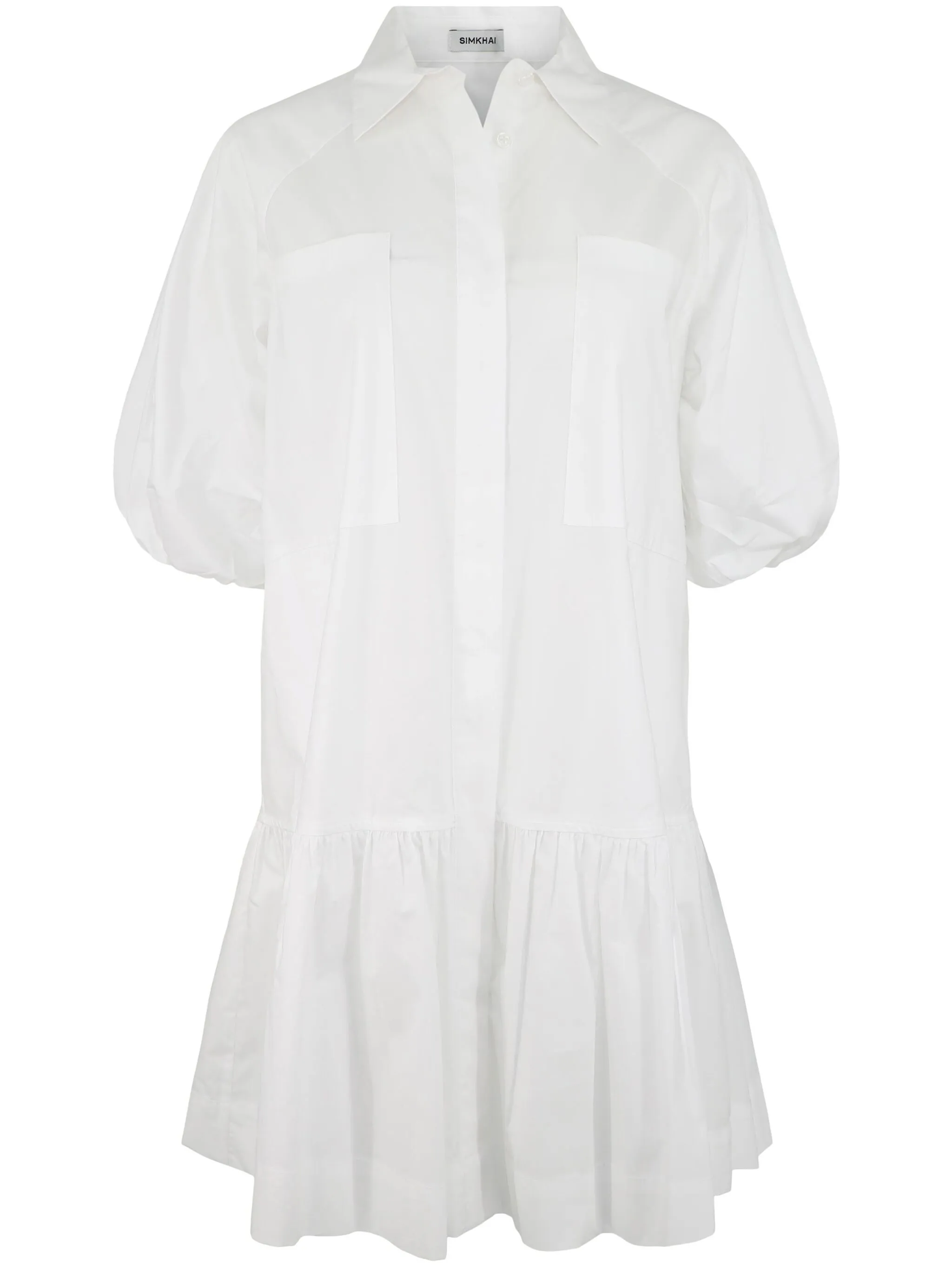 Поплиновое платье мини Crissy Simkhai, белый
Поплиновое платье мини Crissy Simkhai, белый
