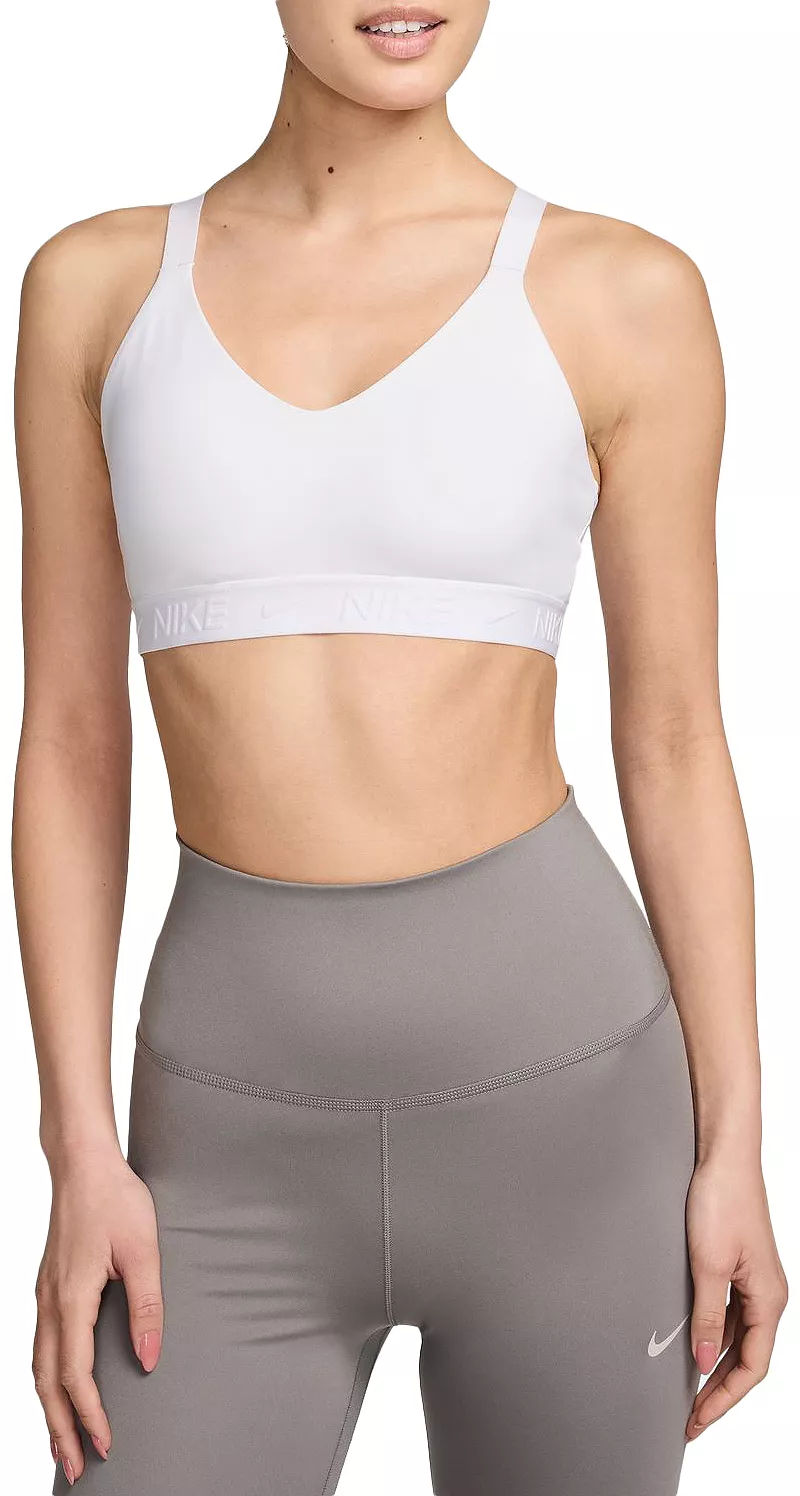 Женский регулируемый спортивный бюстгальтер с мягкой подкладкой Indy средней поддержки Nike, белый
Женский регулируемый спортивный бюстгальтер с мягкой подкладкой Indy средней поддержки Nike, белый