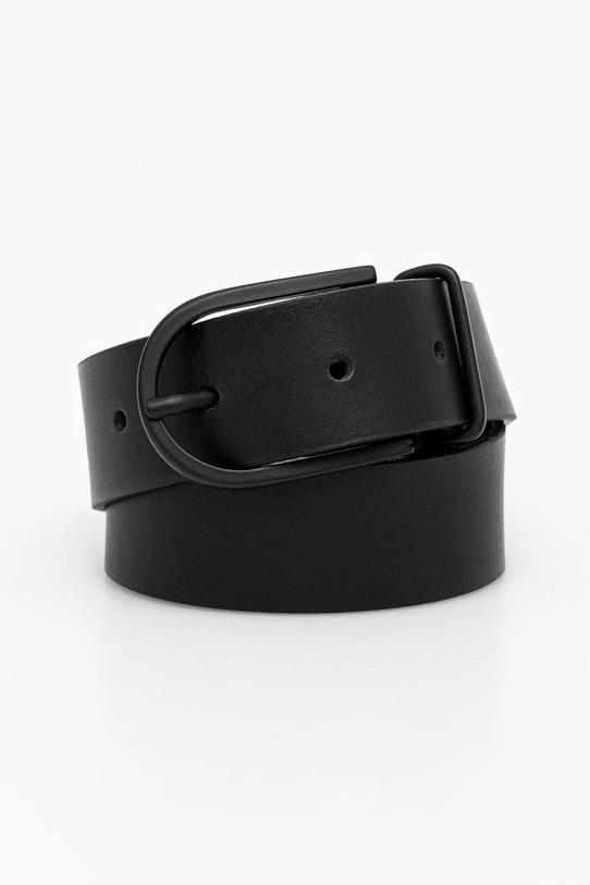 Кожаный ремень Sisley, черный 
Кожаный ремень Sisley, черный