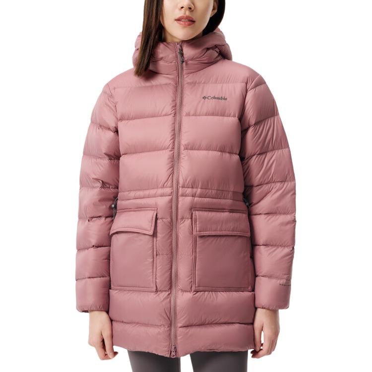 Columbia Пуховая куртка женская 609 из кожи, розовая, с капюшоном, средней высоты
Columbia Пуховая куртка женская 609 из кожи, розовая, с капюшоном, средней высоты