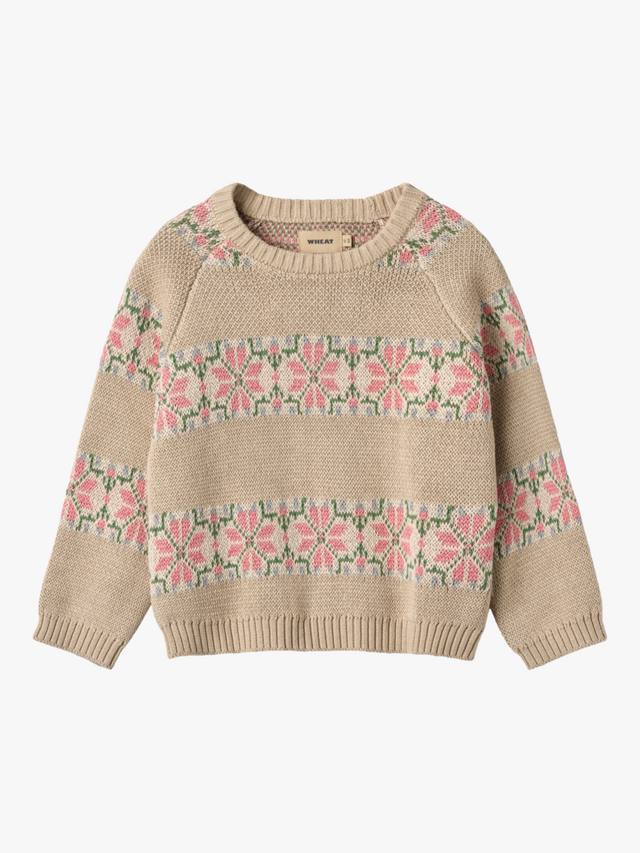 Детский джемпер из хлопкового жаккарда WHEAT, Warm Sand
Детский джемпер из хлопкового жаккарда WHEAT, Warm Sand