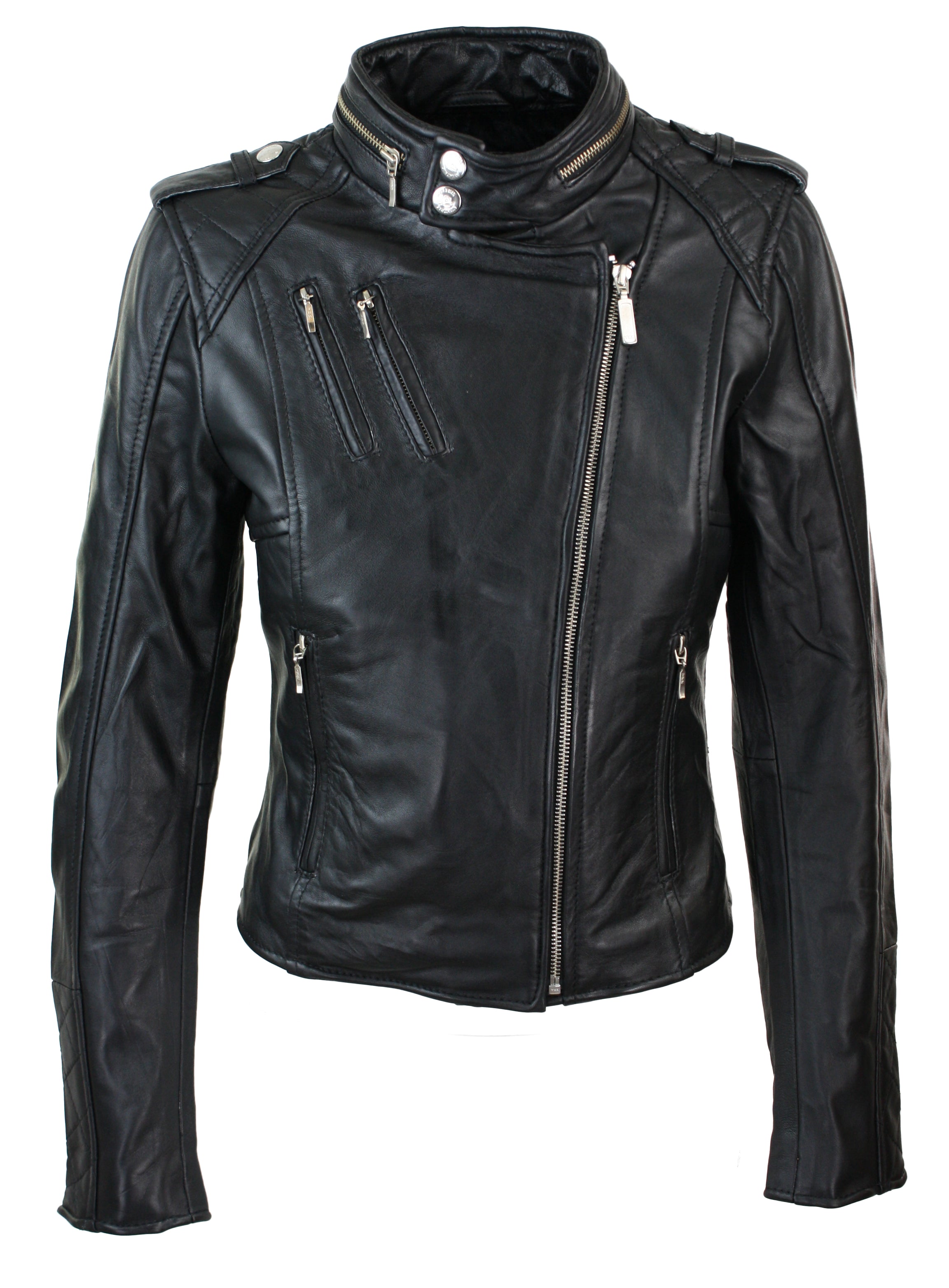 Куртка байкера из натуральной кожи с бархатной подкладкой TruClothing, черный
Куртка байкера из натуральной кожи с бархатной подкладкой TruClothing, черный