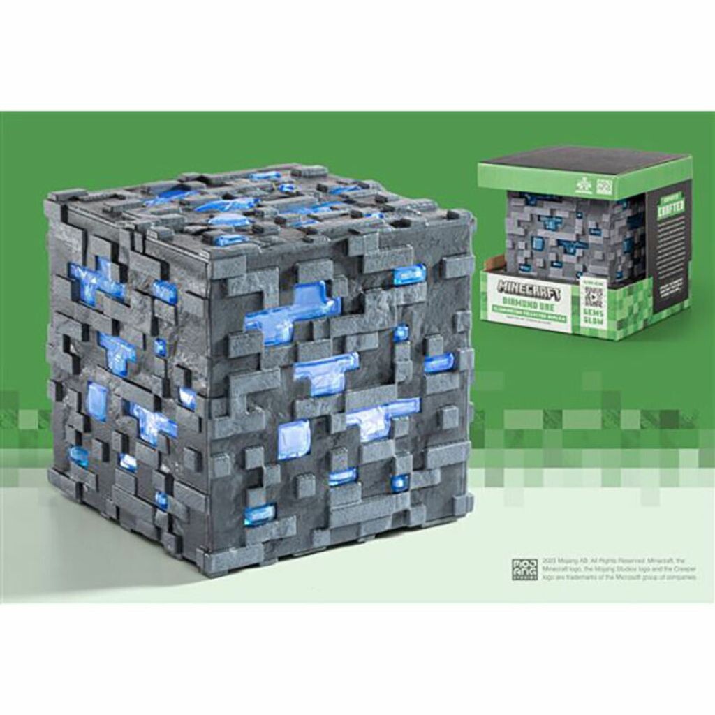 Светодиодная прикроватная лампа The Noble Collection Minecraft, реплика, светящийся кубик алмазной руды, 10 см, синий
Светодиодная прикроватная лампа The Noble Collection Minecraft, реплика, светящийся кубик алмазной руды, 10 см, синий