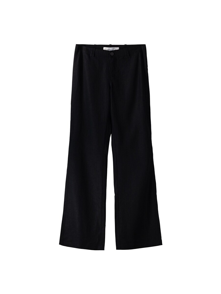 Расклешенные брюки Bershka, черный
Расклешенные брюки Bershka, черный