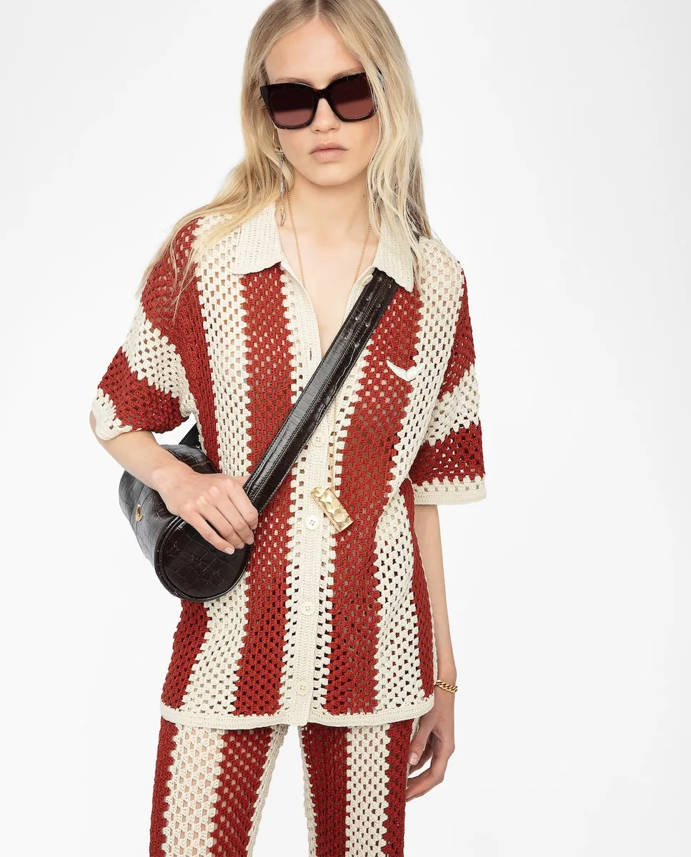 Женская блузка Ciara с коротким рукавом вязаная крючком Zadig & Voltaire, белый
Женская блузка Ciara с коротким рукавом вязаная крючком Zadig & Voltaire, белый