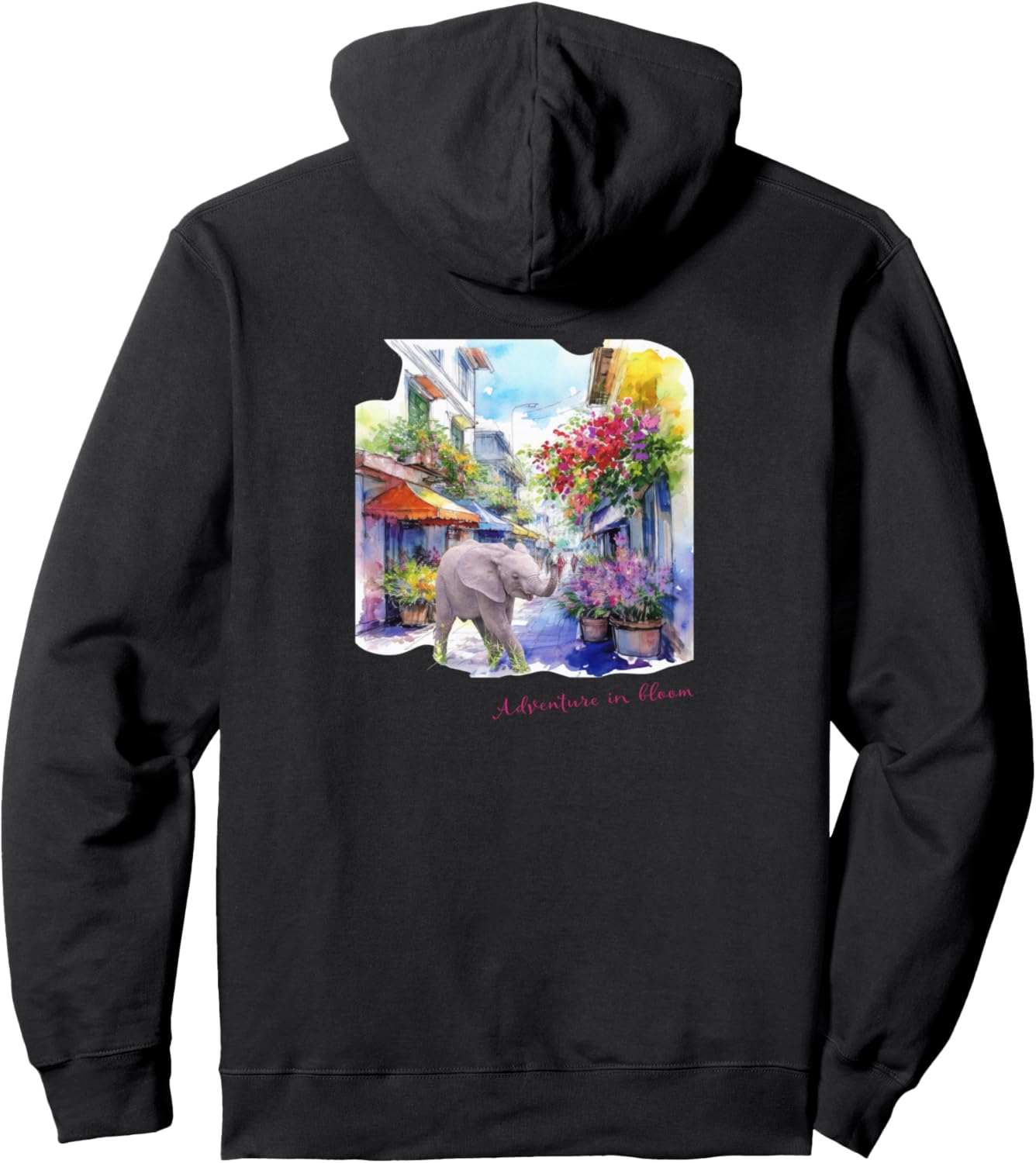 Оживленный слоненок и цветущий город: худи с рисунком дикой природы Танзании Tembo_Tanzania, черный
Оживленный слоненок и цветущий город: худи с рисунком дикой природы Танзании Tembo_Tanzania, черный