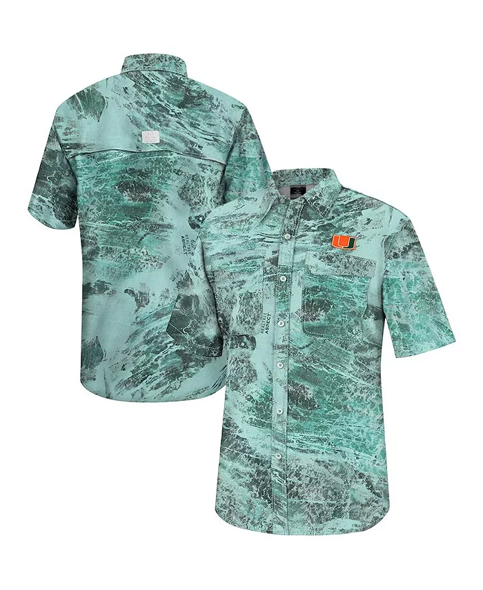 Мужская зеленая рыболовная рубашка Miami Hurricanes Realtree Aspect Charter на пуговицах Colosseum
Мужская зеленая рыболовная рубашка Miami Hurricanes Realtree Aspect Charter на пуговицах Colosseum