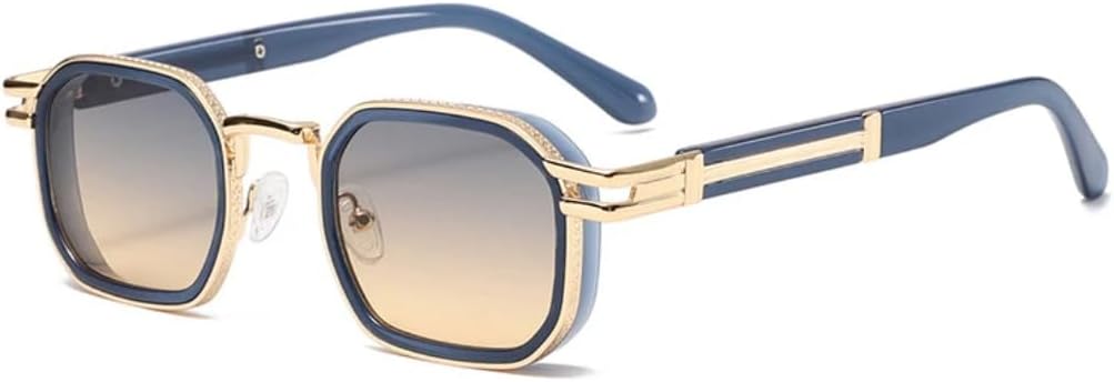 Ретро квадратные металлические женские солнцезащитные очки класса люкс с градиентным затемнением, защита от УФ-излучения UV400, модные мужские очки в стиле панк TVTBBVV, Golden Blue Grey Tea
Ретро квадратные металлические женские солнцезащитные очки класса люкс с градиентным затемнением, защита от УФ-излучения UV400, модные мужские очки в стиле панк TVTBBVV, Golden Blue Grey Tea