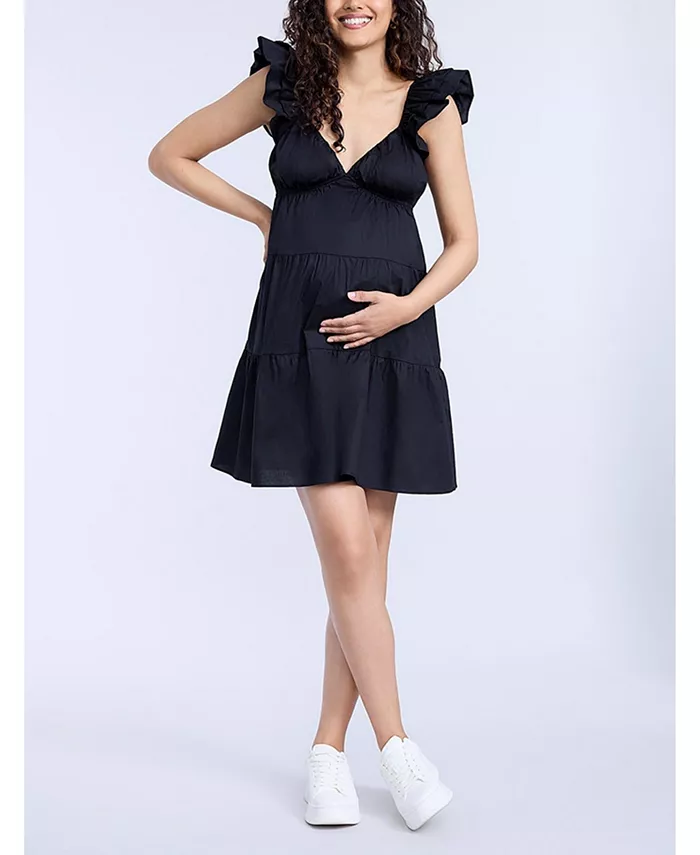 Мини-платье для беременных с V-образным вырезом и рукавами-крылышками – Motherhood Motherhood Maternity, красный
Мини-платье для беременных с V-образным вырезом и рукавами-крылышками – Motherhood Motherhood Maternity, красный