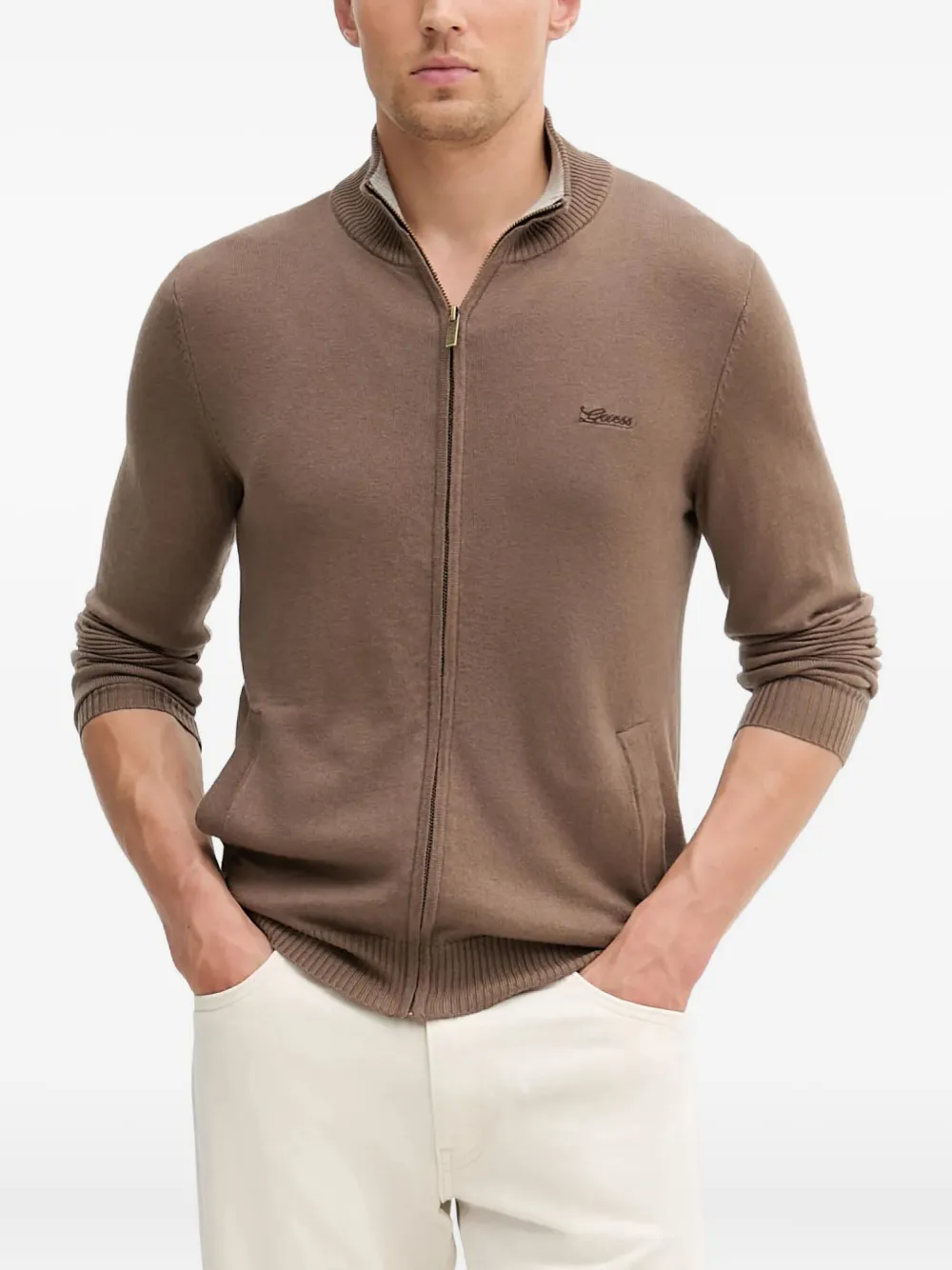 Кардиган на молнии GUESS USA, коричневый
Кардиган на молнии GUESS USA, коричневый