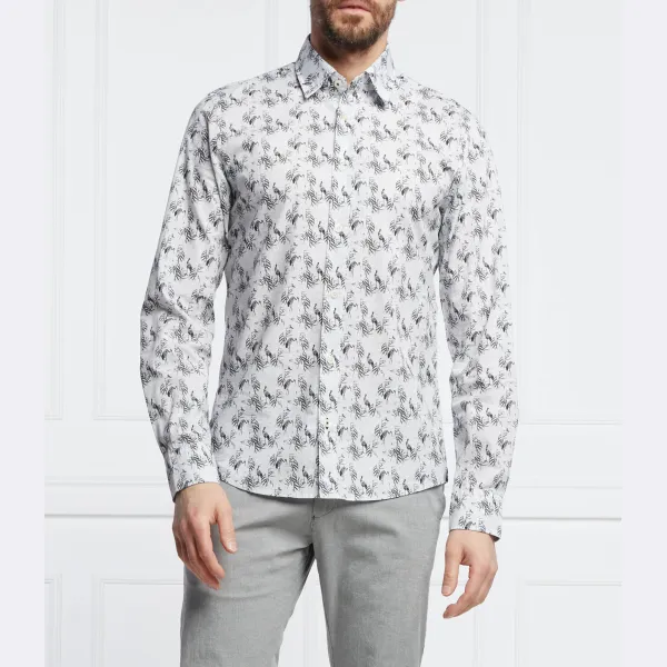 Рубашка хандзё стандартного кроя Joop!, серый 
Рубашка хандзё стандартного кроя Joop!, серый