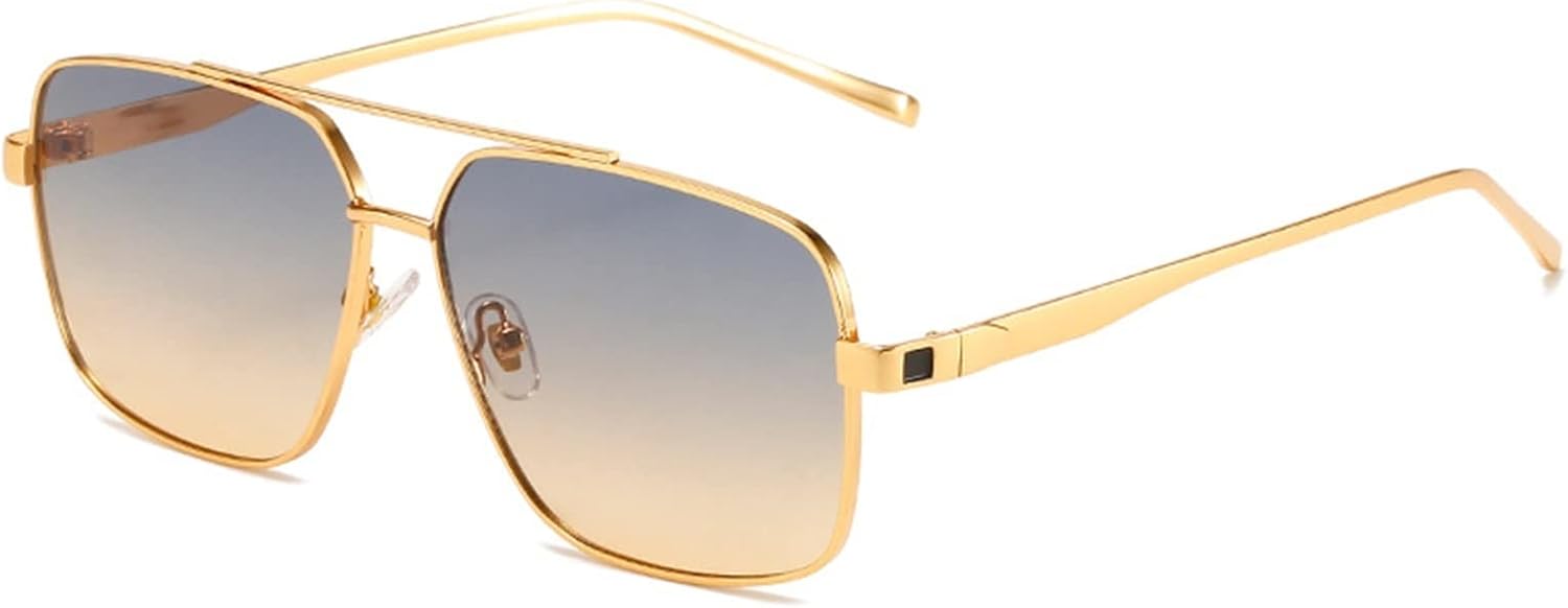 Квадратные металлические солнцезащитные очки большого размера для мужчин и женщин, для активного отдыха, вождения, модные солнцезащитные очки с защитой от УФ-излучения UV400, подарок (Цвет: F, Размер: 1) EkeNoz, F
Квадратные металлические солнцезащитные очки большого размера для мужчин и женщин, для активного отдыха, вождения, модные солнцезащитные очки с защитой от УФ-излучения UV400, подарок (Цвет: F, Размер: 1) EkeNoz, F