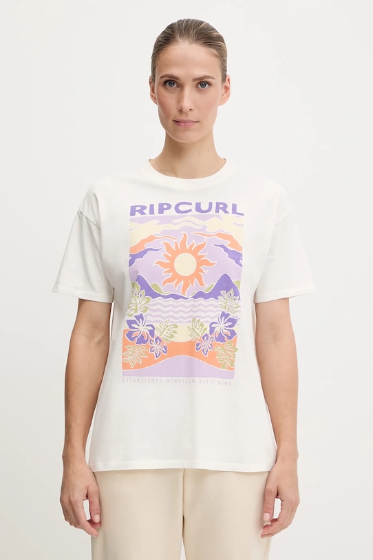 Хлопковая футболка Rip Curl, белый 
Хлопковая футболка Rip Curl, белый