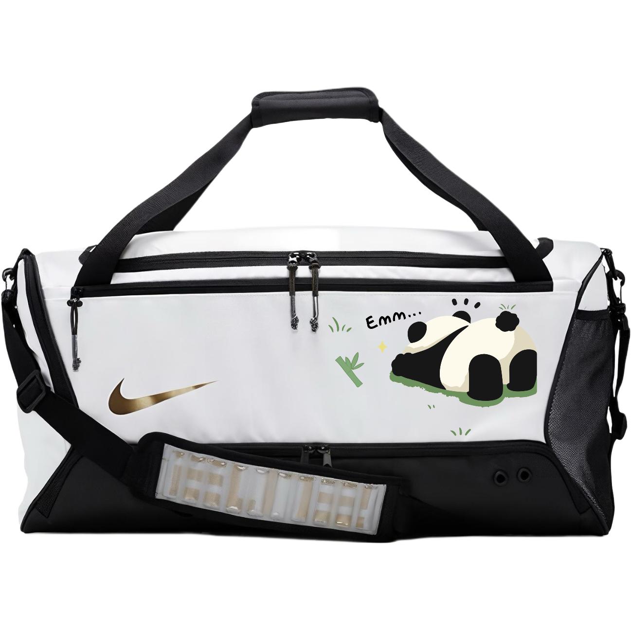 Nike Тканевая дорожная сумка унисекс переливающаяся черно-белая, Cute Bear Cat
Nike Тканевая дорожная сумка унисекс переливающаяся черно-белая, Cute Bear Cat
