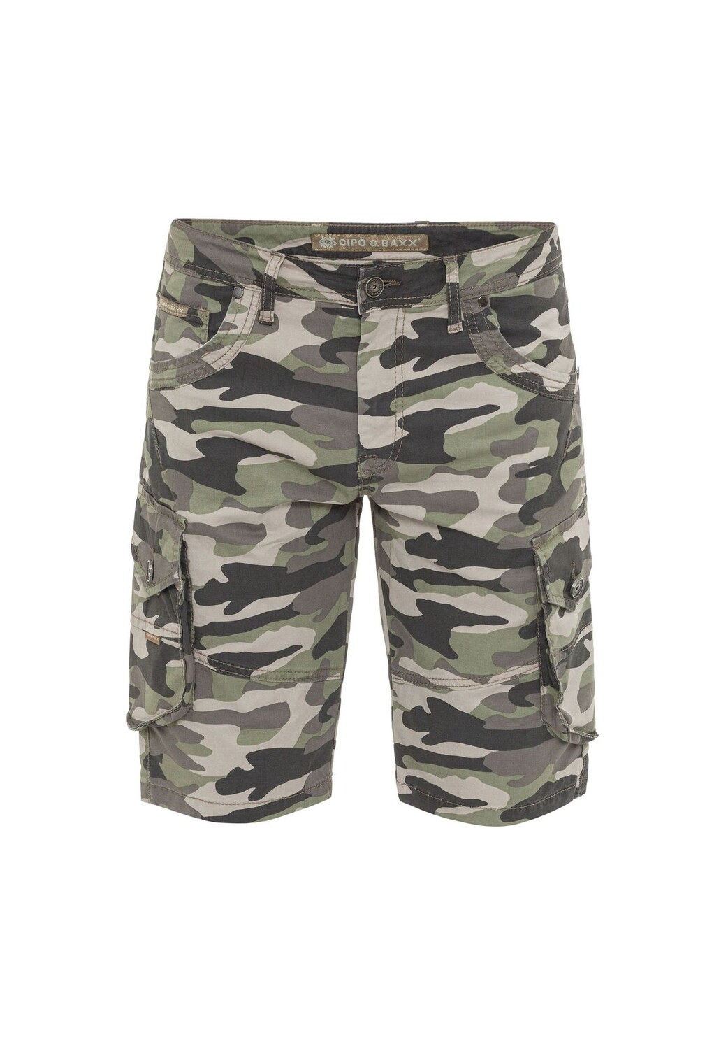 Шорты с большими карманами-карго CIPO & BAXX, цвет Camouflage
Шорты с большими карманами-карго CIPO & BAXX, цвет Camouflage