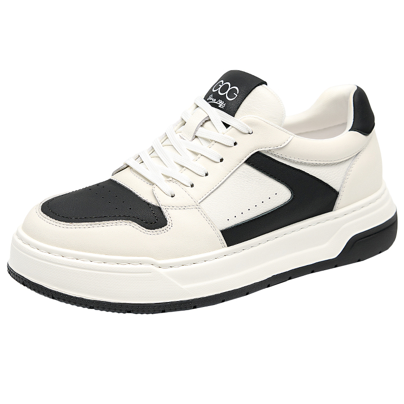 GOG Легкие и дышащие мужские скейтерские кроссовки лоу-топ черно-белые высота 6 см, цвет Black White, Height: 6cm
GOG Легкие и дышащие мужские скейтерские кроссовки лоу-топ черно-белые высота 6 см, цвет Black White, Height: 6cm