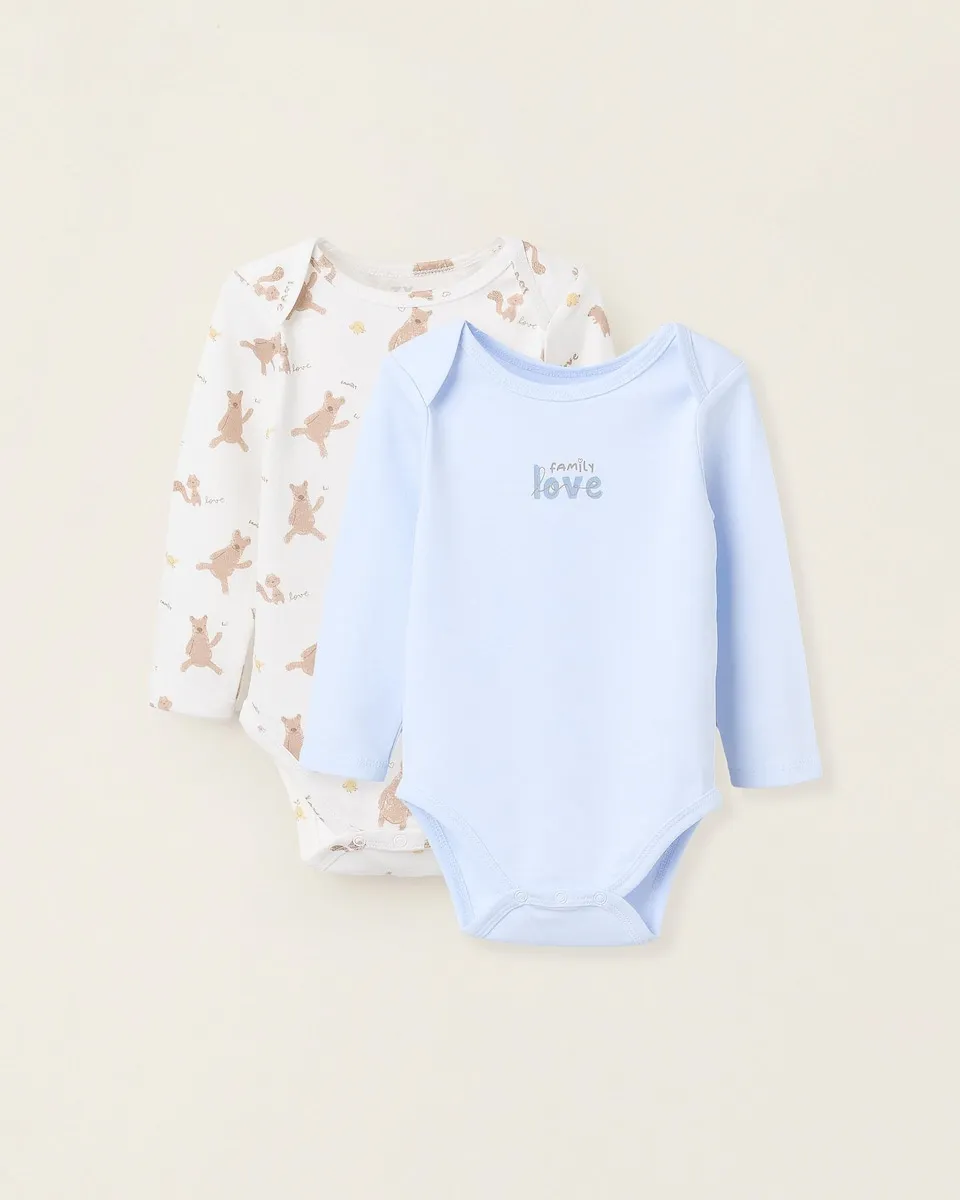 Набор из 2 детских боди для мальчика с принтом Zippy, синий/белый
Набор из 2 детских боди для мальчика с принтом Zippy, синий/белый