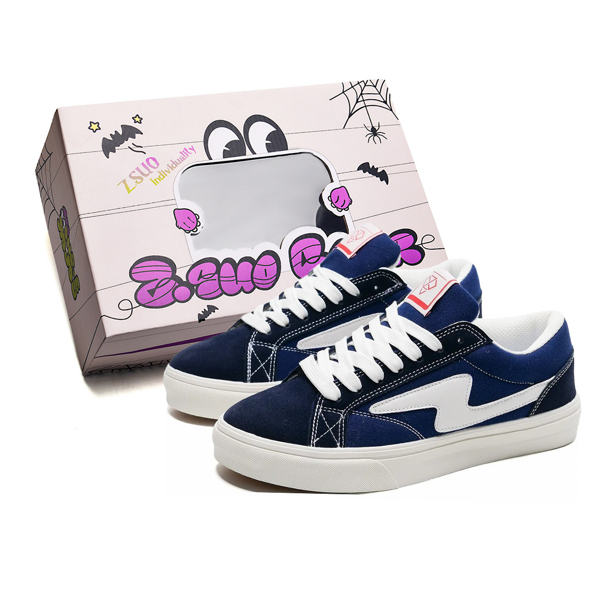 Z.SUO Покрытие, устойчивые к истиранию, сбалансированные, легкие, увеличивающие рост низкие скейтбордские кроссовки унисекс — темно-синий, цвет Navy Blue
Z.SUO Покрытие, устойчивые к истиранию, сбалансированные, легкие, увеличивающие рост низкие скейтбордские кроссовки унисекс — темно-синий, цвет Navy Blue