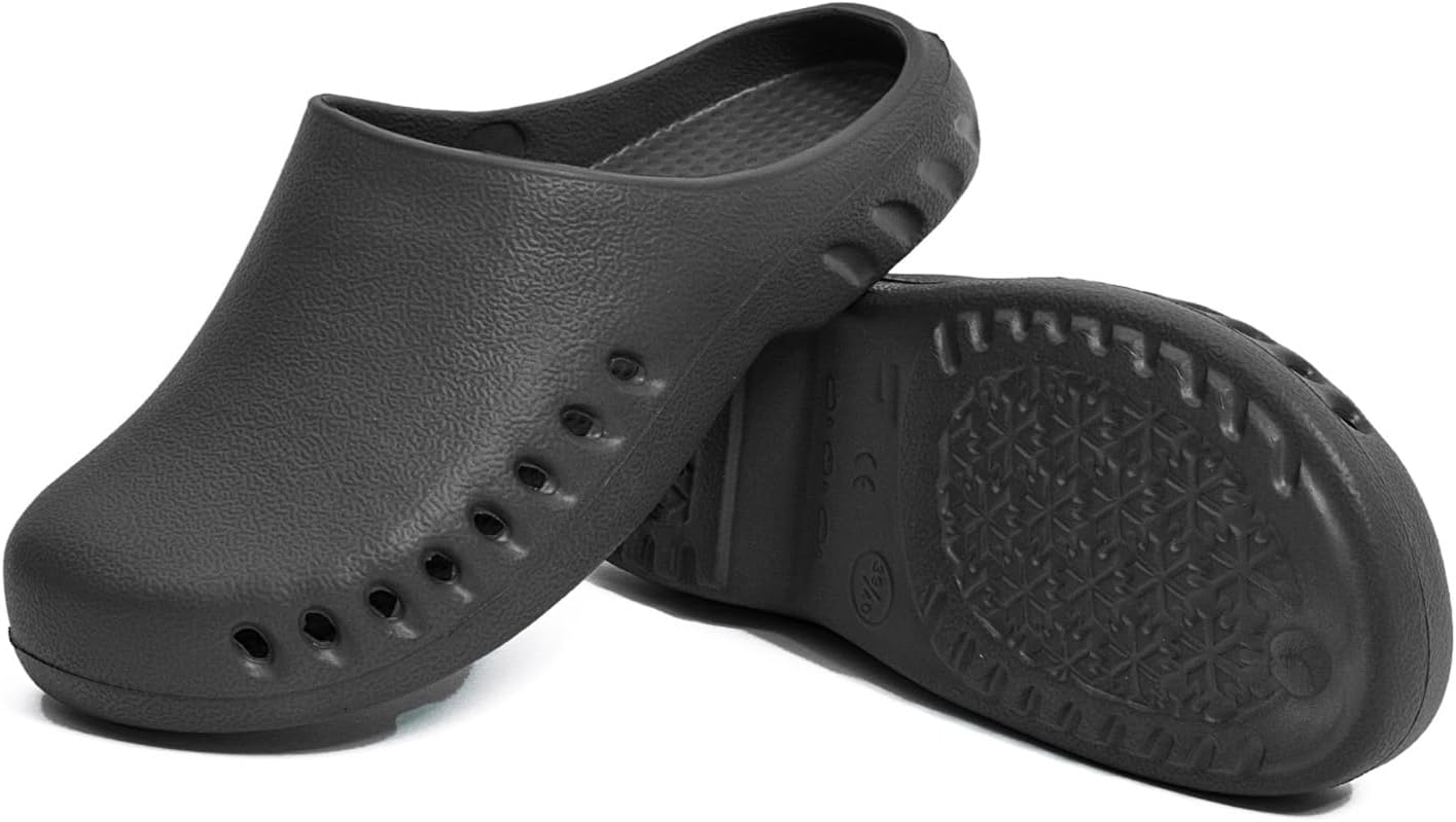 Рабочие сабо с поддержкой свода стопы, дышащие нескользящие кухонные тапочки для операционных, медсестер, врачей, садоводов, ресторанов и механиков, мягкие тапочки-шлепанцы для поваров для женщин и мужчин Shuyo, черный
Рабочие сабо с поддержкой свода стопы, дышащие нескользящие кухонные тапочки для операционных, медсестер, врачей, садоводов, ресторанов и механиков, мягкие тапочки-шлепанцы для поваров для женщин и мужчин Shuyo, черный