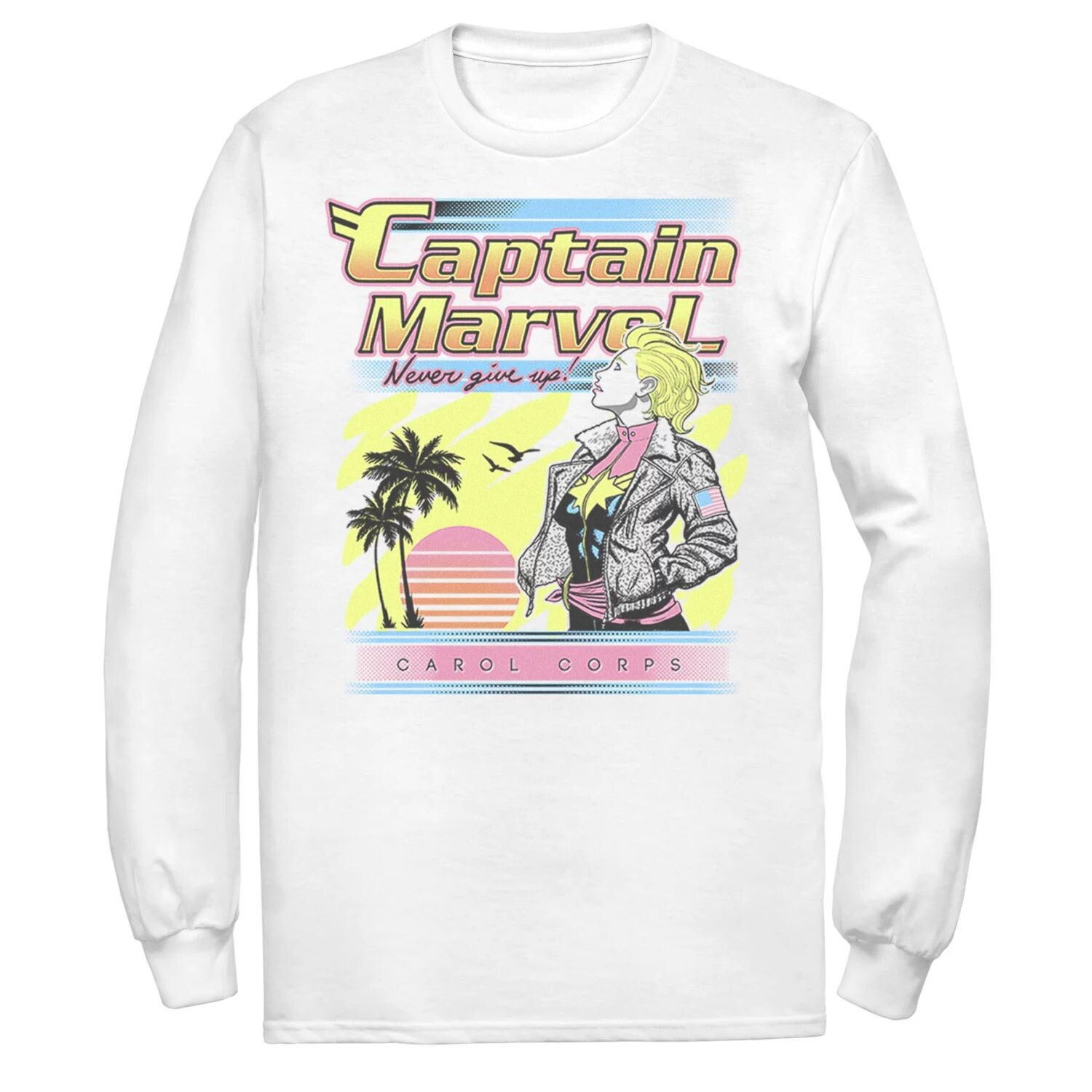 Мужская футболка Marvel Captain Marvel Never Give Up в стиле ретро
Мужская футболка Marvel Captain Marvel Never Give Up в стиле ретро