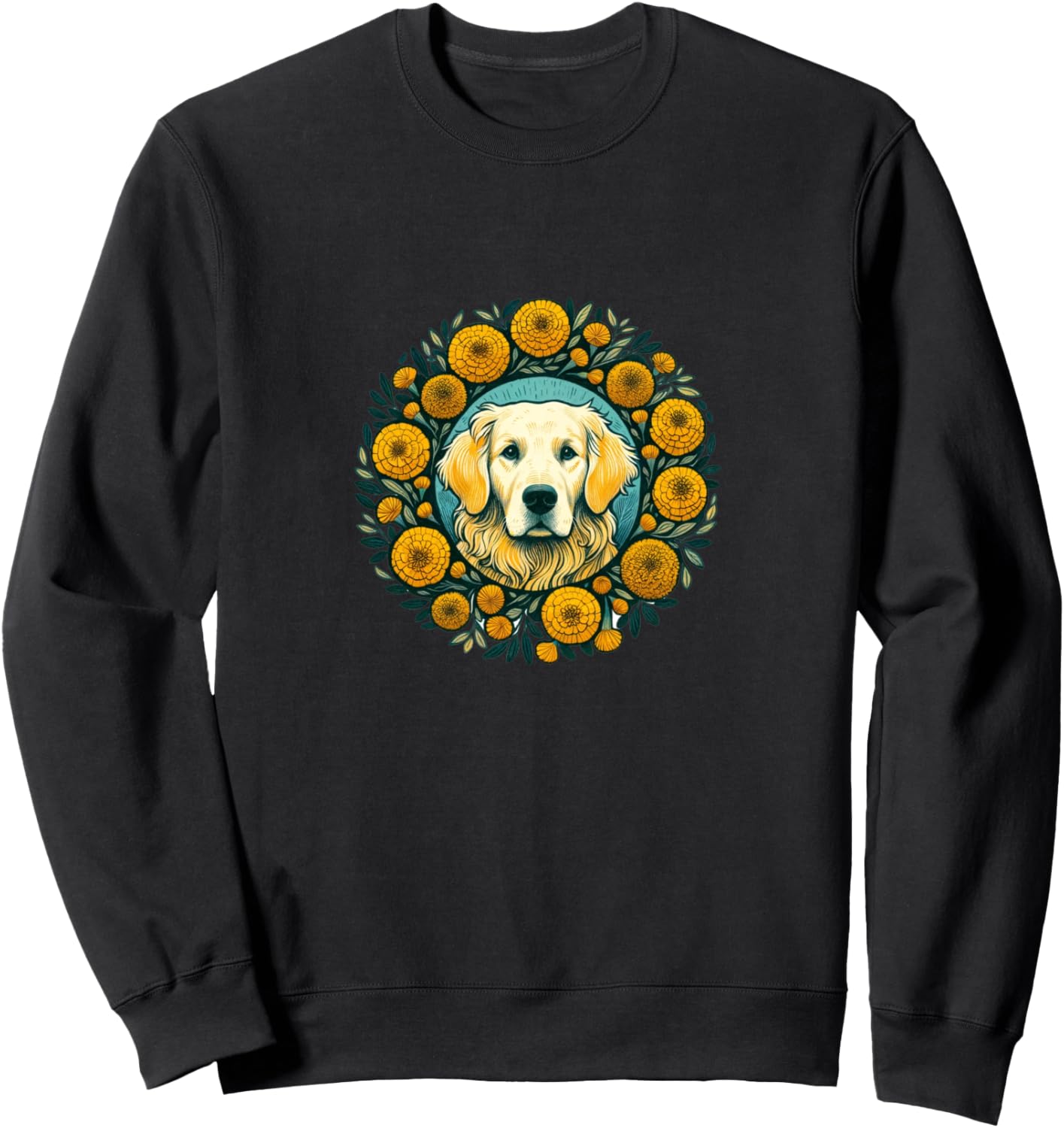 Толстовка с изображением золотистого ретривера и цветочным венком Golden Retriever Bubb
Толстовка с изображением золотистого ретривера и цветочным венком Golden Retriever Bubb