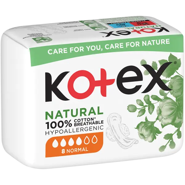 Обычные гигиенические прокладки, 8 шт./1 упаковка. Kotex Natural eve single
Обычные гигиенические прокладки, 8 шт./1 упаковка. Kotex Natural eve single