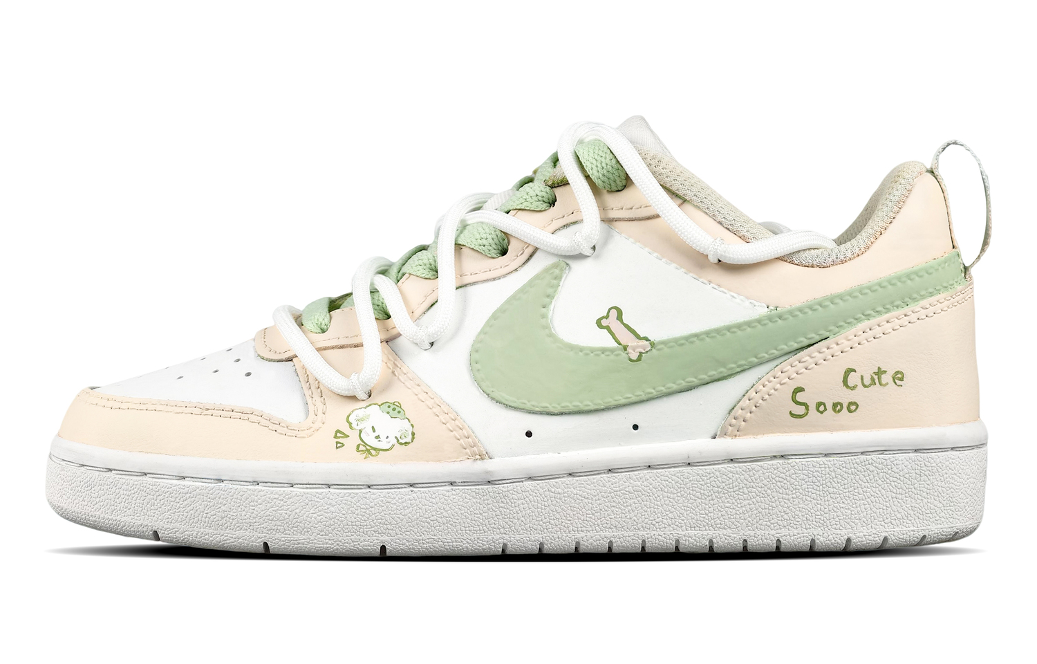 Nike Court Borough Cute Dog Design низкие детские скейтбординговые кроссовки ecru детские
Nike Court Borough Cute Dog Design низкие детские скейтбординговые кроссовки ecru детские