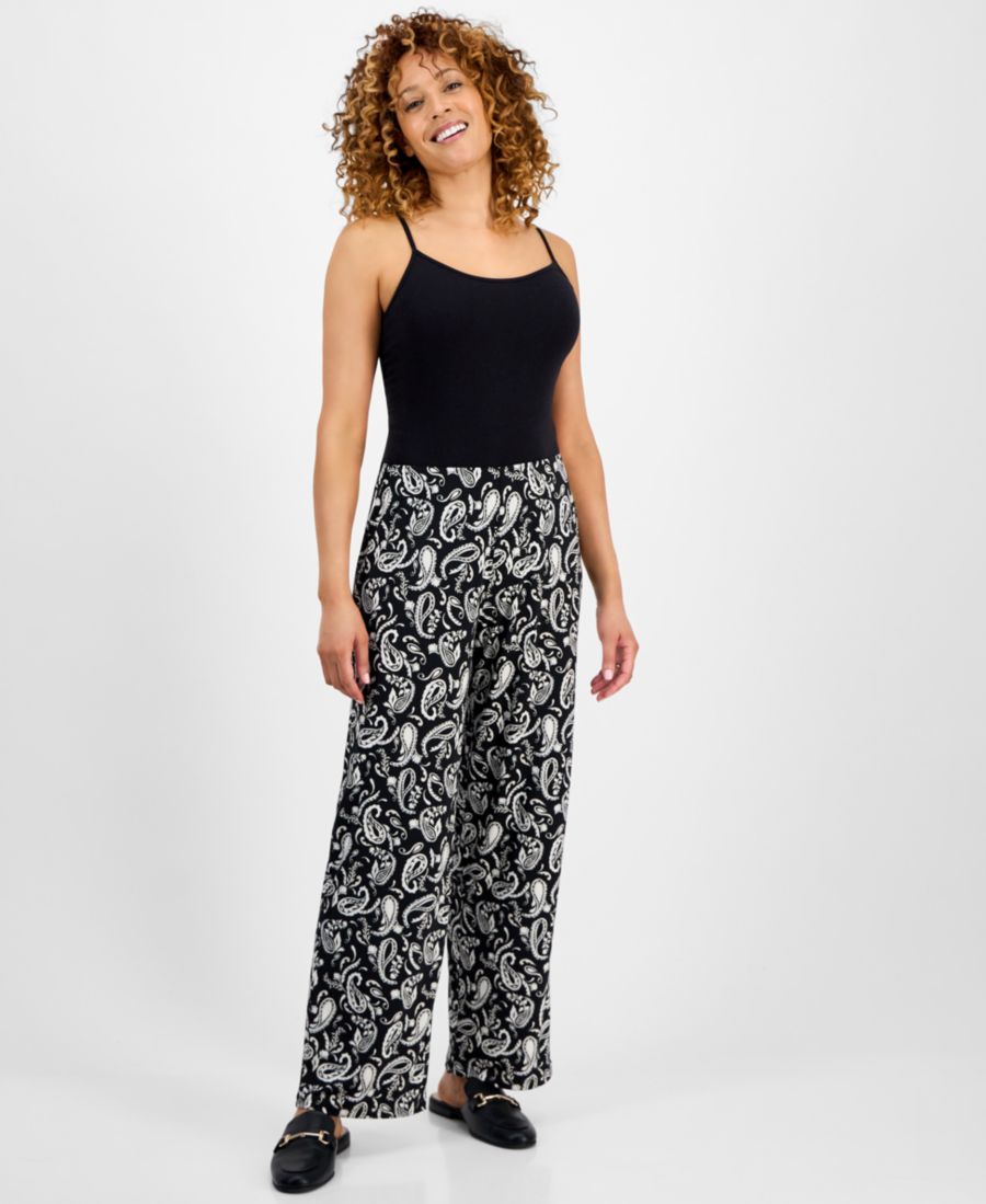 Женские трикотажные брюки с принтом JM Collection, Deep Black Combo
Женские трикотажные брюки с принтом JM Collection, Deep Black Combo