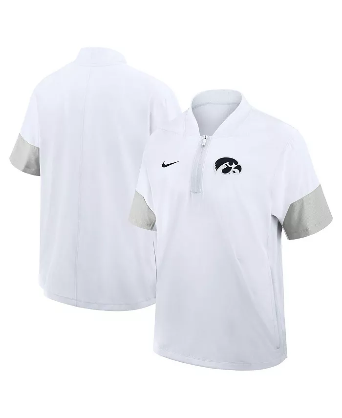 Мужская белая легкая куртка с короткими рукавами Iowa Hawkeyes 2025 для тренеров (сидлайн) Nike
Мужская белая легкая куртка с короткими рукавами Iowa Hawkeyes 2025 для тренеров (сидлайн) Nike