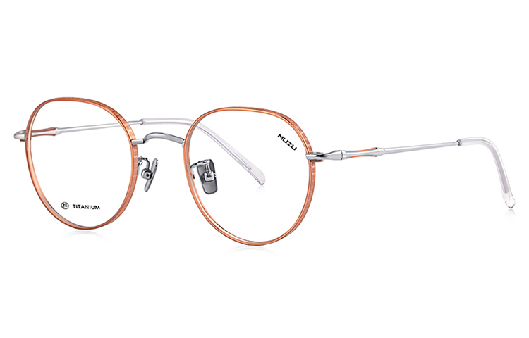 MUZU Чистый титан круглые очки унисекс, Brown Red-C50
MUZU Чистый титан круглые очки унисекс, Brown Red-C50