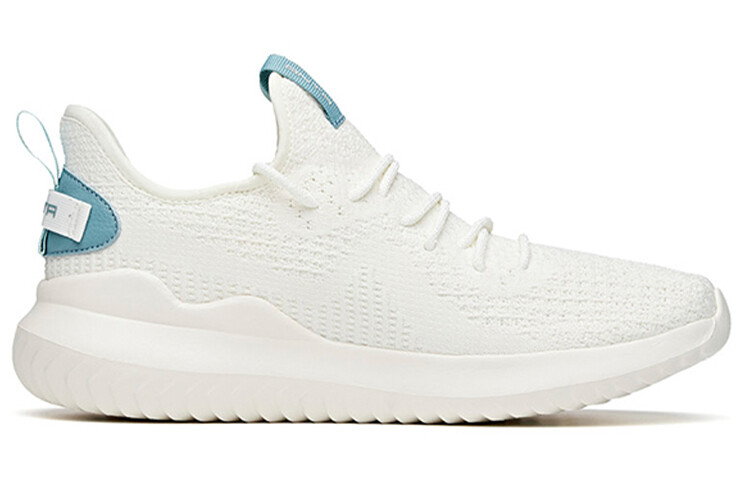 Обувь для повседневной носки Мужская Низкая Слоновая кость Белый/речной синий/шелк Сине-зеленый Anta