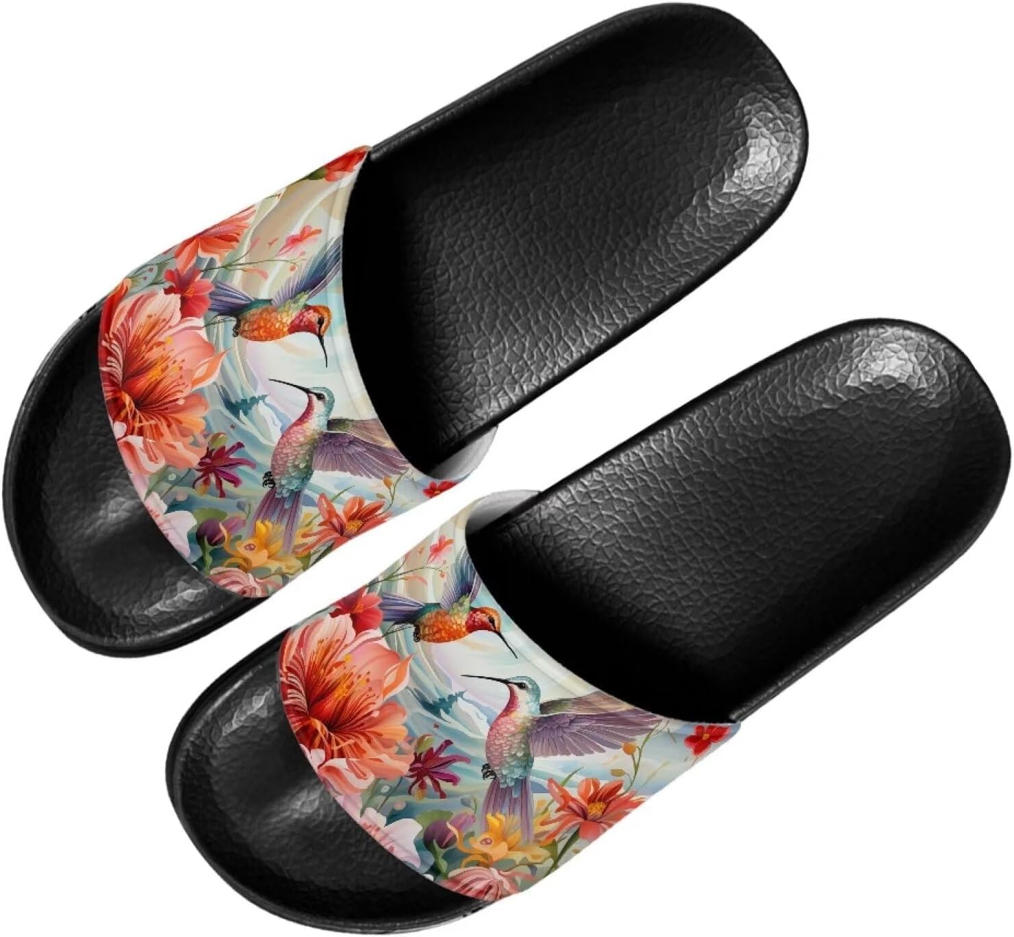 Сандалии Forchrinse Hummingbird Flower для мужчин и женщин, летние плоские сандалии, пляжные и душевые тапочки, быстро сохнут
Сандалии Forchrinse Hummingbird Flower для мужчин и женщин, летние плоские сандалии, пляжные и душевые тапочки, быстро сохнут