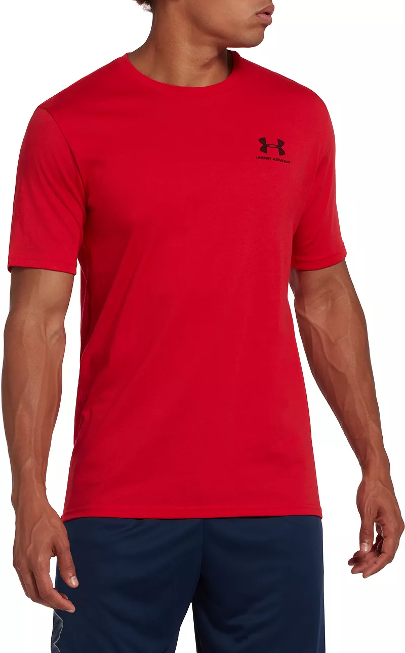 Мужская футболка в спортивном стиле с рисунком на левой груди Under Armour, красный
Мужская футболка в спортивном стиле с рисунком на левой груди Under Armour, красный