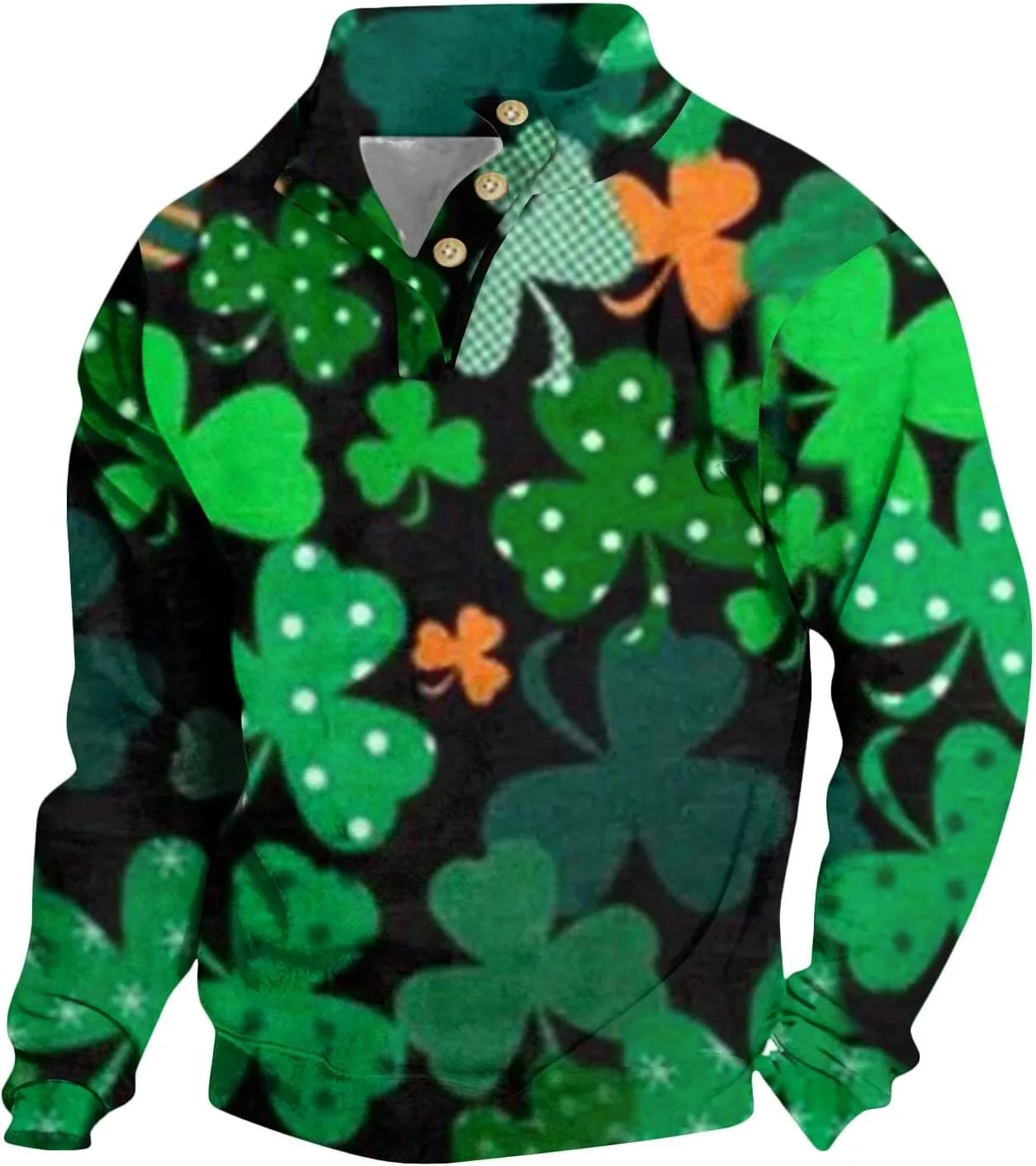 Мужской свитшот St Patrick's Day с длинным рукавом и застежкой на четверть
Мужской свитшот St Patrick's Day с длинным рукавом и застежкой на четверть