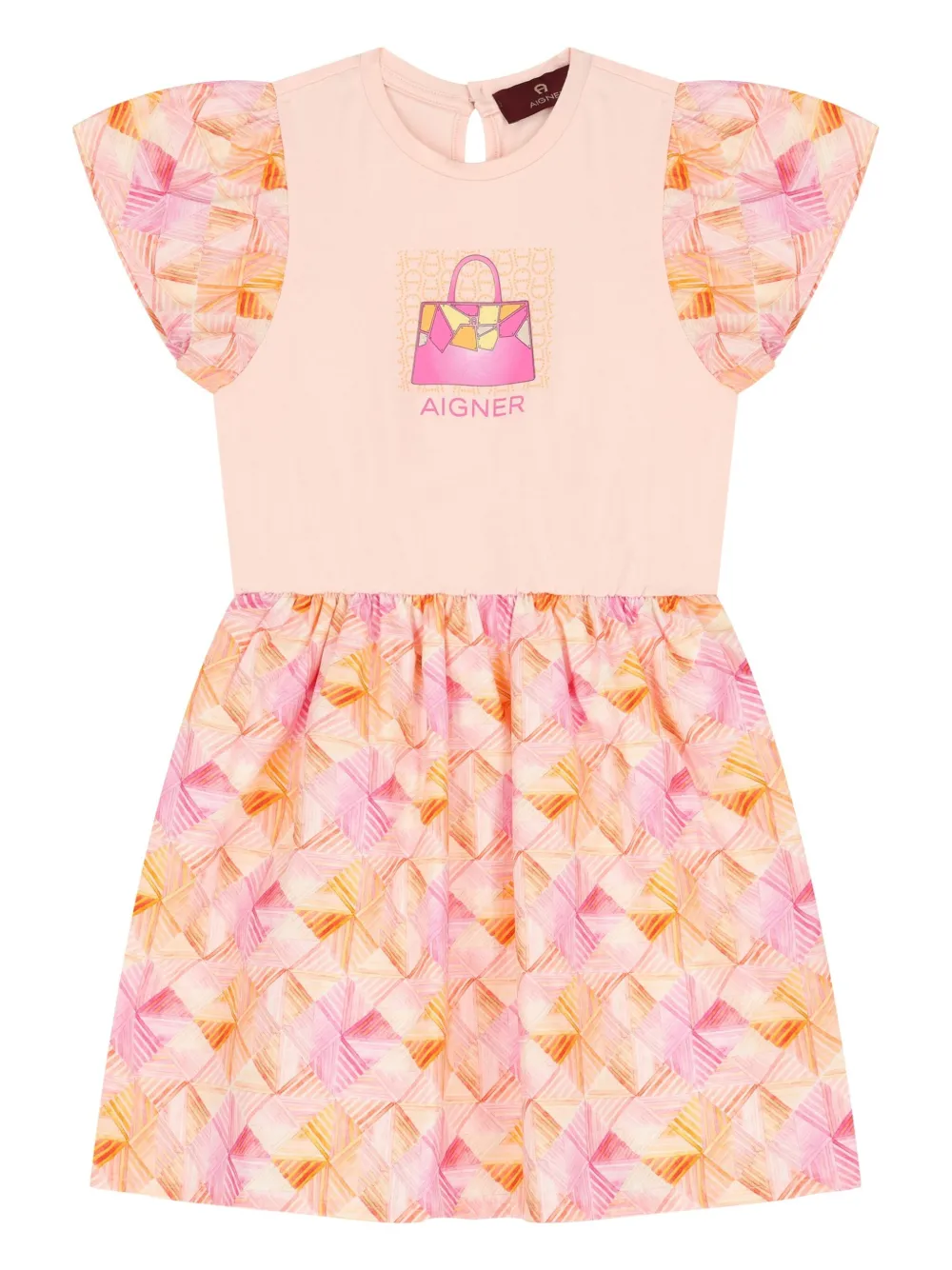 Платье с принтом в виде сумки Aigner Kids, розовый
Платье с принтом в виде сумки Aigner Kids, розовый