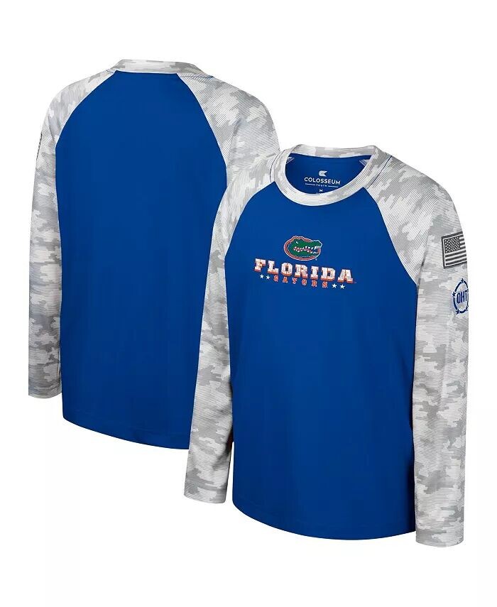 Футболка с длинными рукавами Big Boys Royal, Camo Florida Gators OHT в стиле милитари Dark Star Raglan Colosseum, синий
Футболка с длинными рукавами Big Boys Royal, Camo Florida Gators OHT в стиле милитари Dark Star Raglan Colosseum, синий