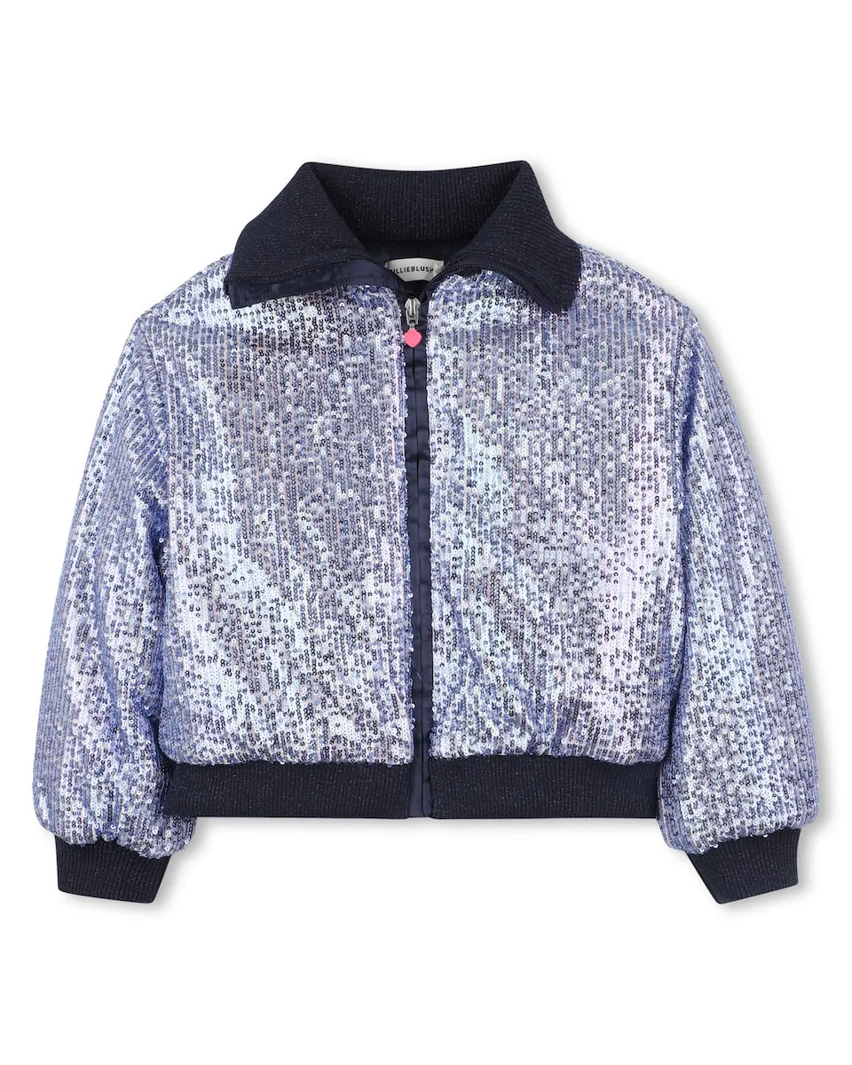 Детская куртка с пайетками и молнией Billieblush, синий
Детская куртка с пайетками и молнией Billieblush, синий