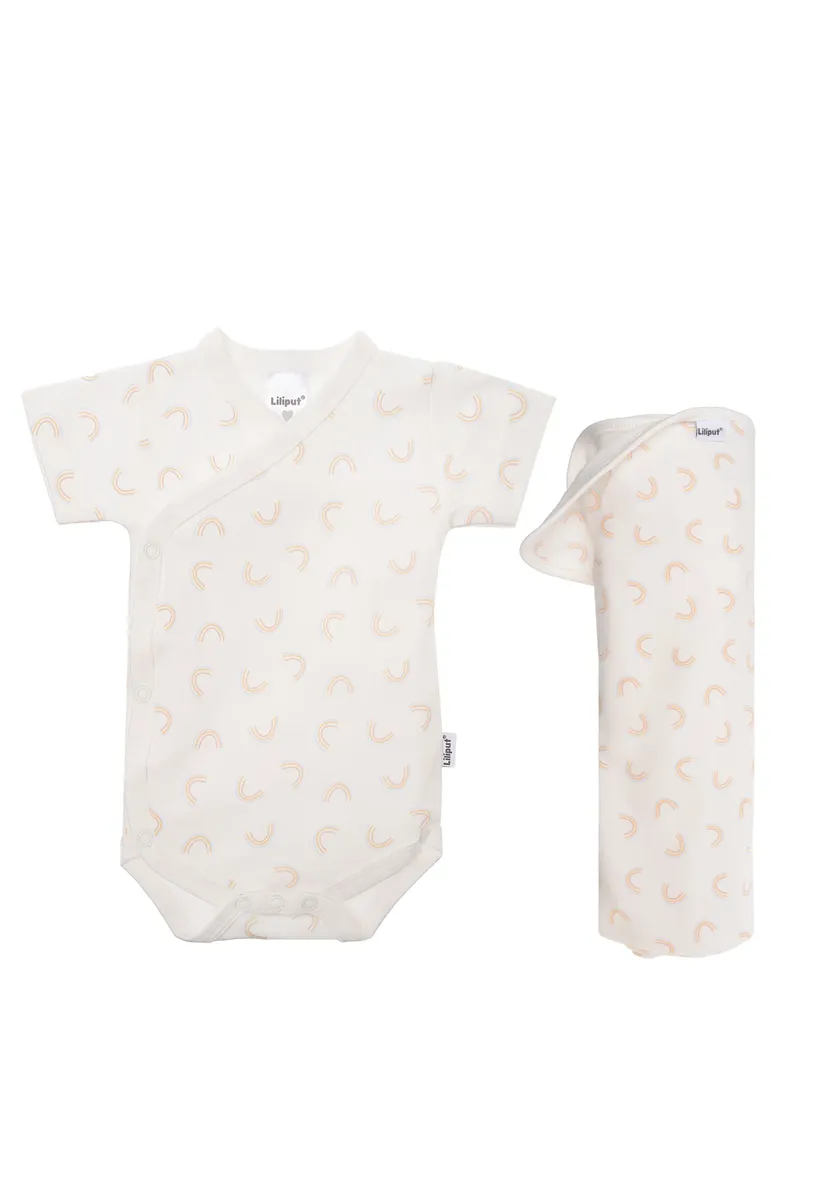 Комплект начального снаряжения Liliput "Радуга", состоящий из одеяла и пеленального комбинезона, бежевый
Комплект начального снаряжения Liliput "Радуга", состоящий из одеяла и пеленального комбинезона, бежевый