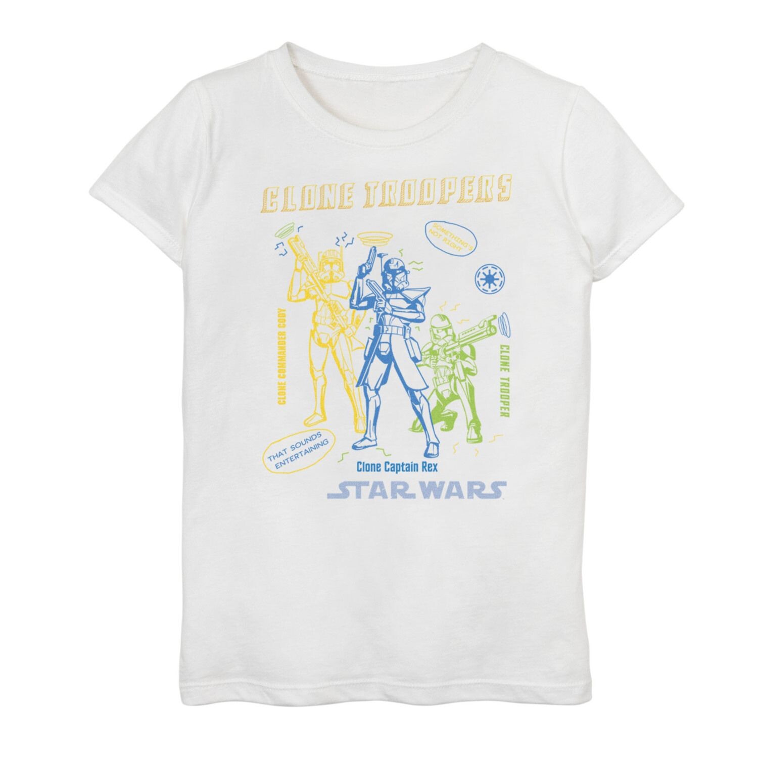 Футболка с рисунком «Солдаты клонов» для девочек 7–16 лет «Звездные войны: Войны клонов» Star Wars
Футболка с рисунком «Солдаты клонов» для девочек 7–16 лет «Звездные войны: Войны клонов» Star Wars