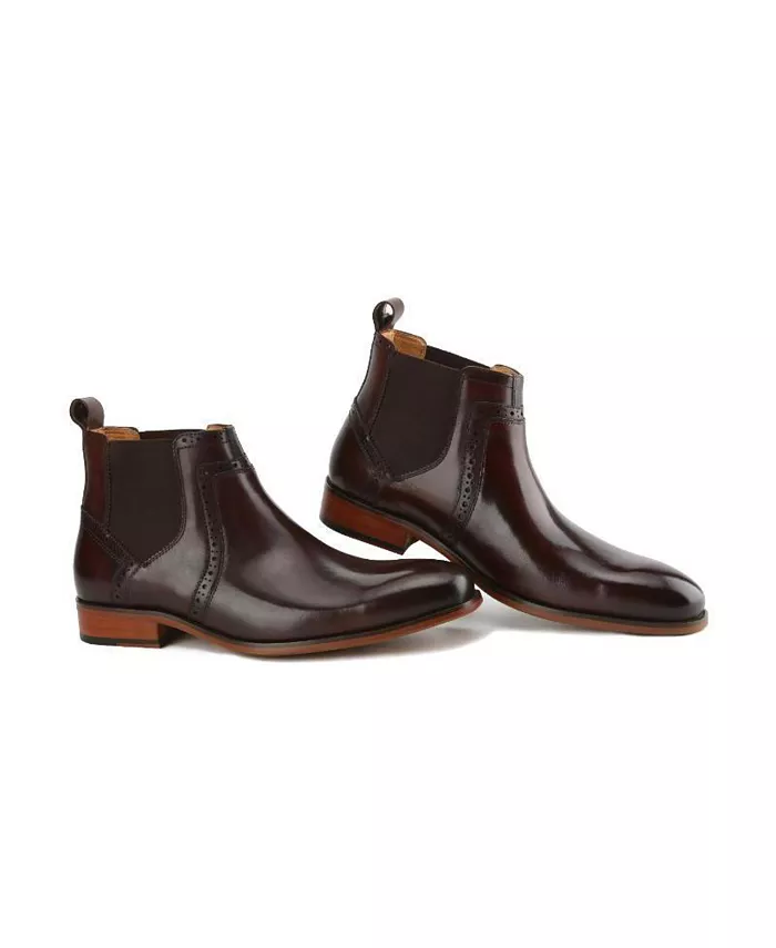 Мужские кожаные брогированные челси для торжественных случаев ручной работы Gino Vitale, коричневый
Мужские кожаные брогированные челси для торжественных случаев ручной работы Gino Vitale, коричневый